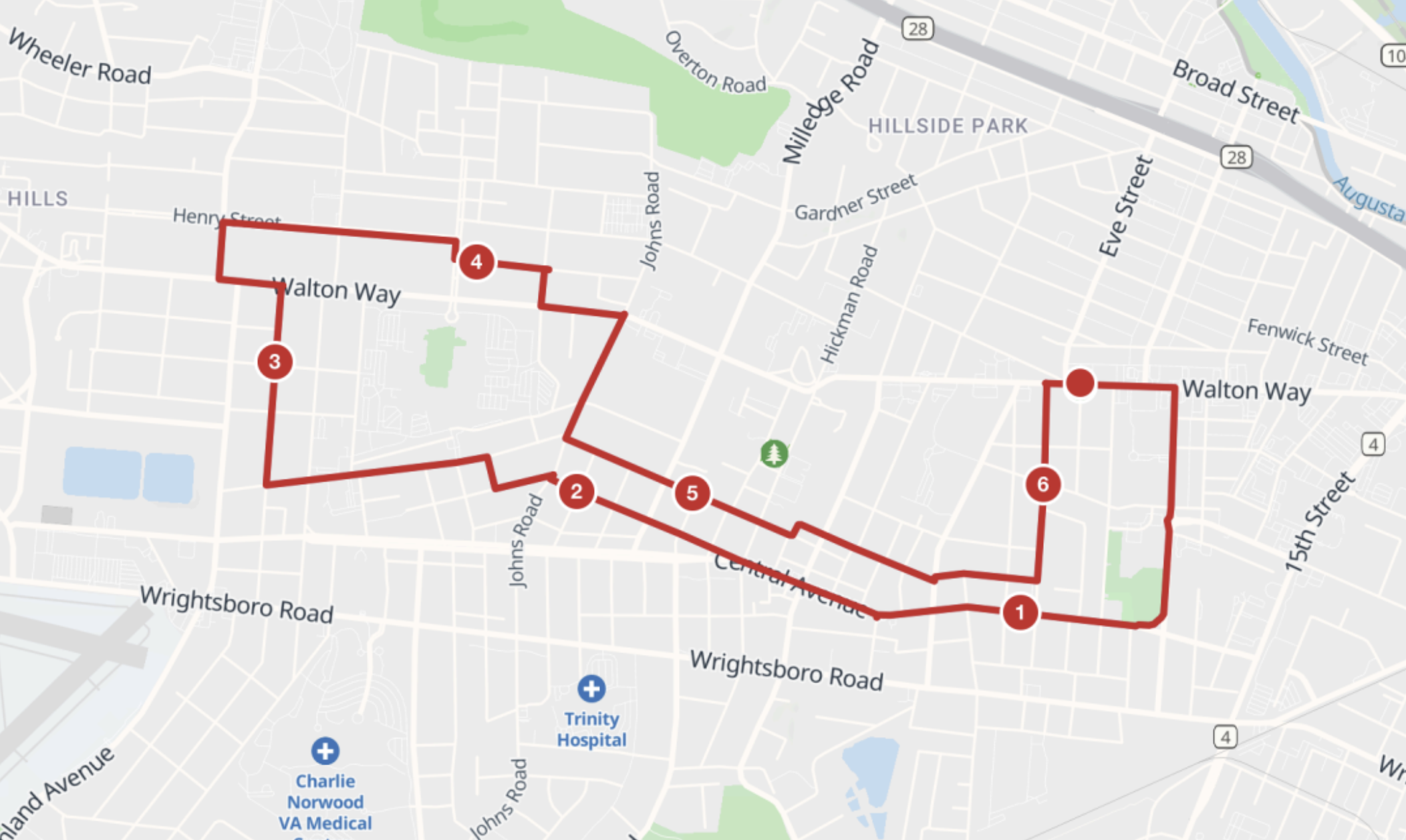 Trellis 10k Route