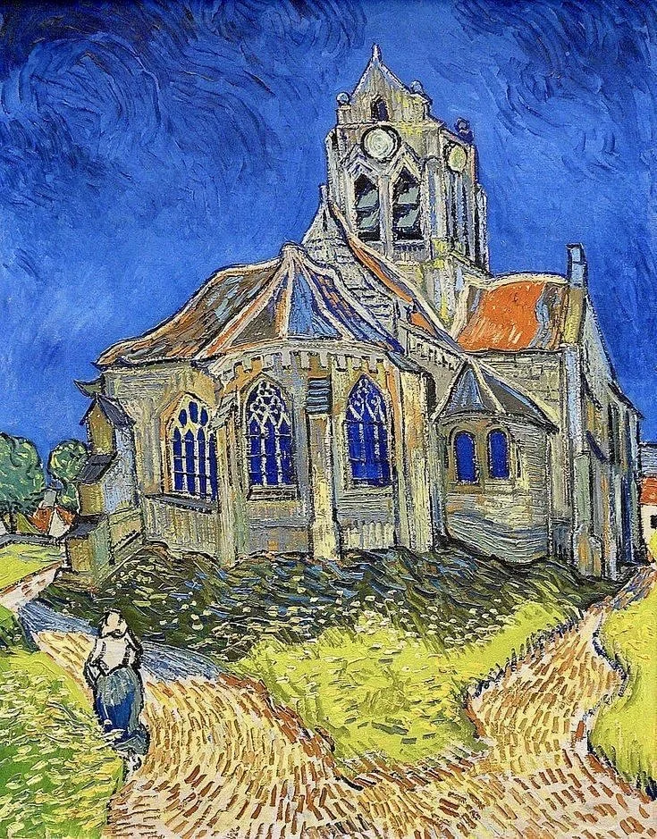 Church at Auverse , 1890 , Van gogh Musée d-Orsay