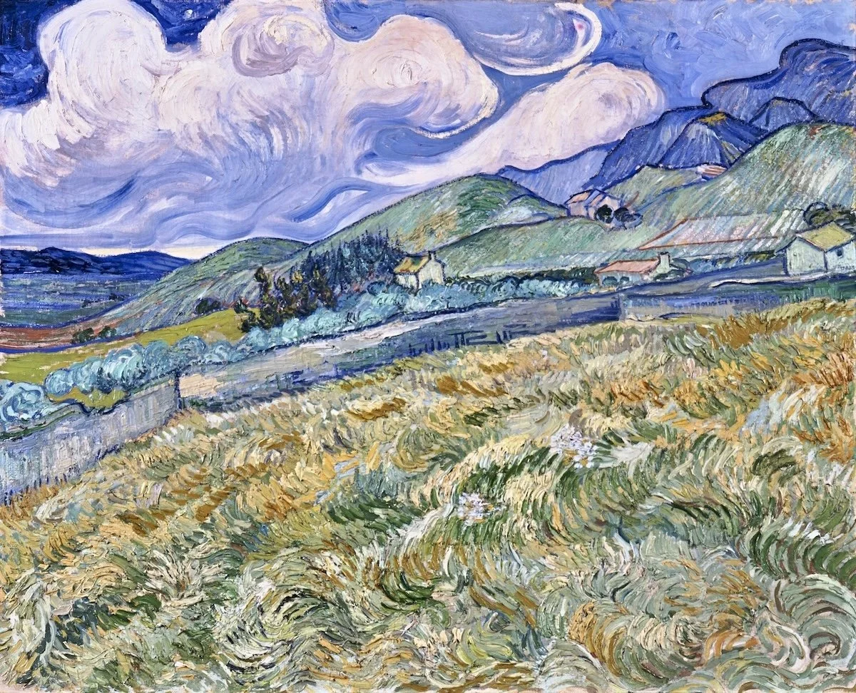 Landscape from Saint-Remy by Vincent Van Gogh