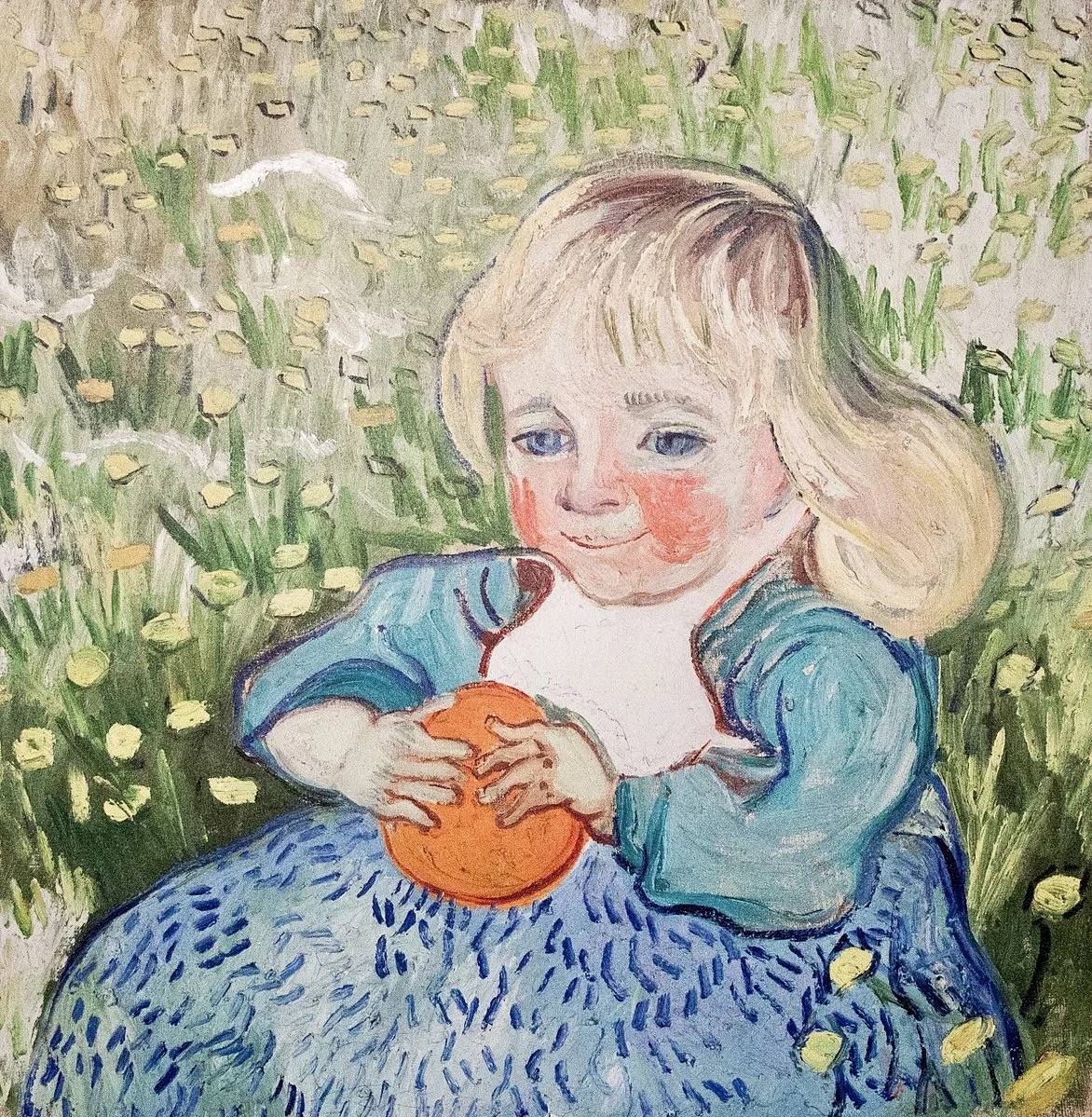 "Girl with an Orange", 1890. Vincent Van Gogh. Private Collection.