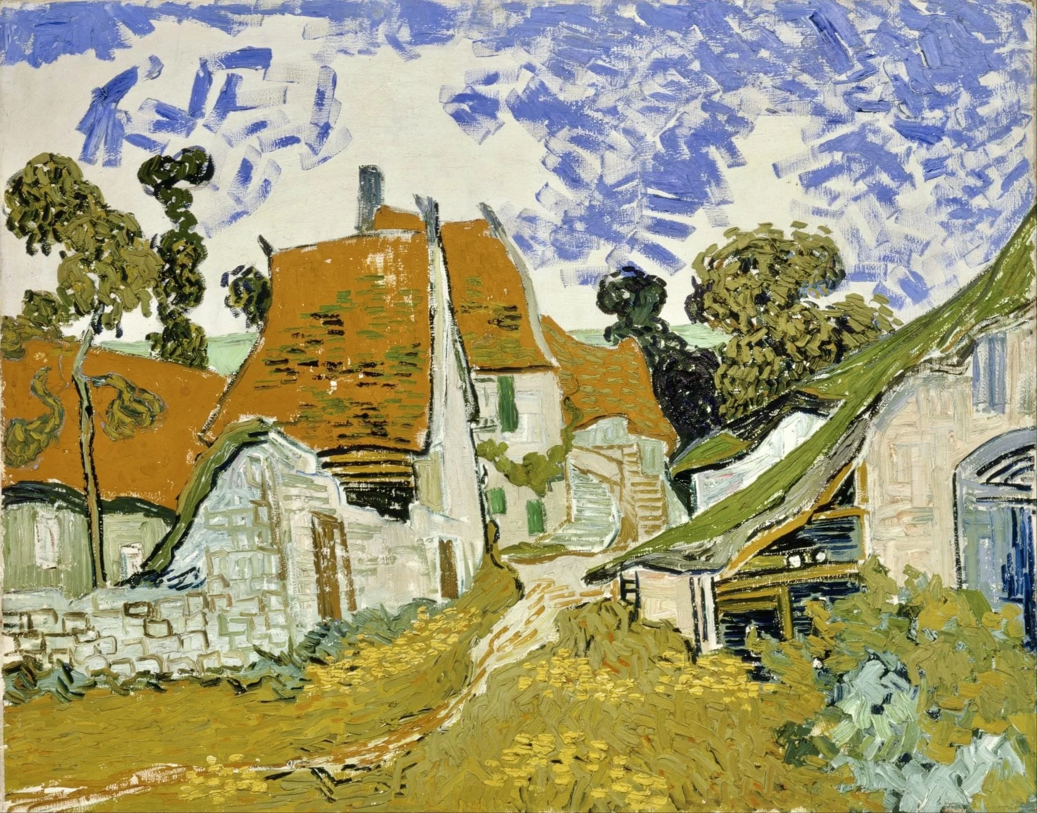 Vincent Van Gogh street in Auvers sur Oise