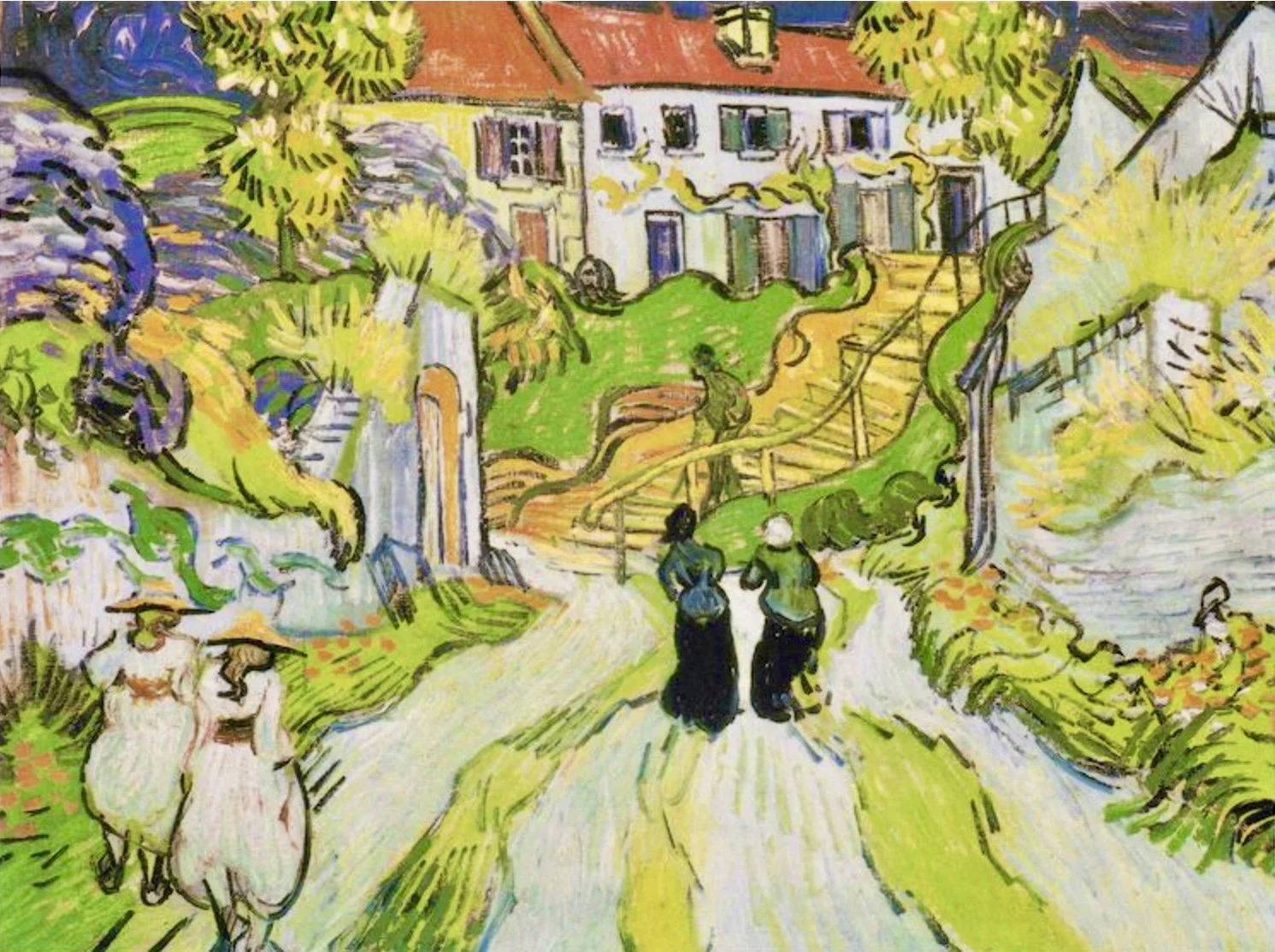 Stairway at Auvers by Vincent van Gogh