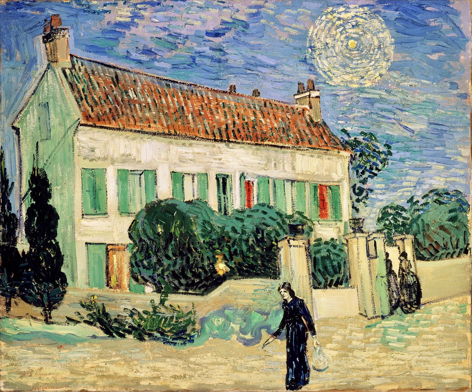White House at Night by Vincent van Gogh