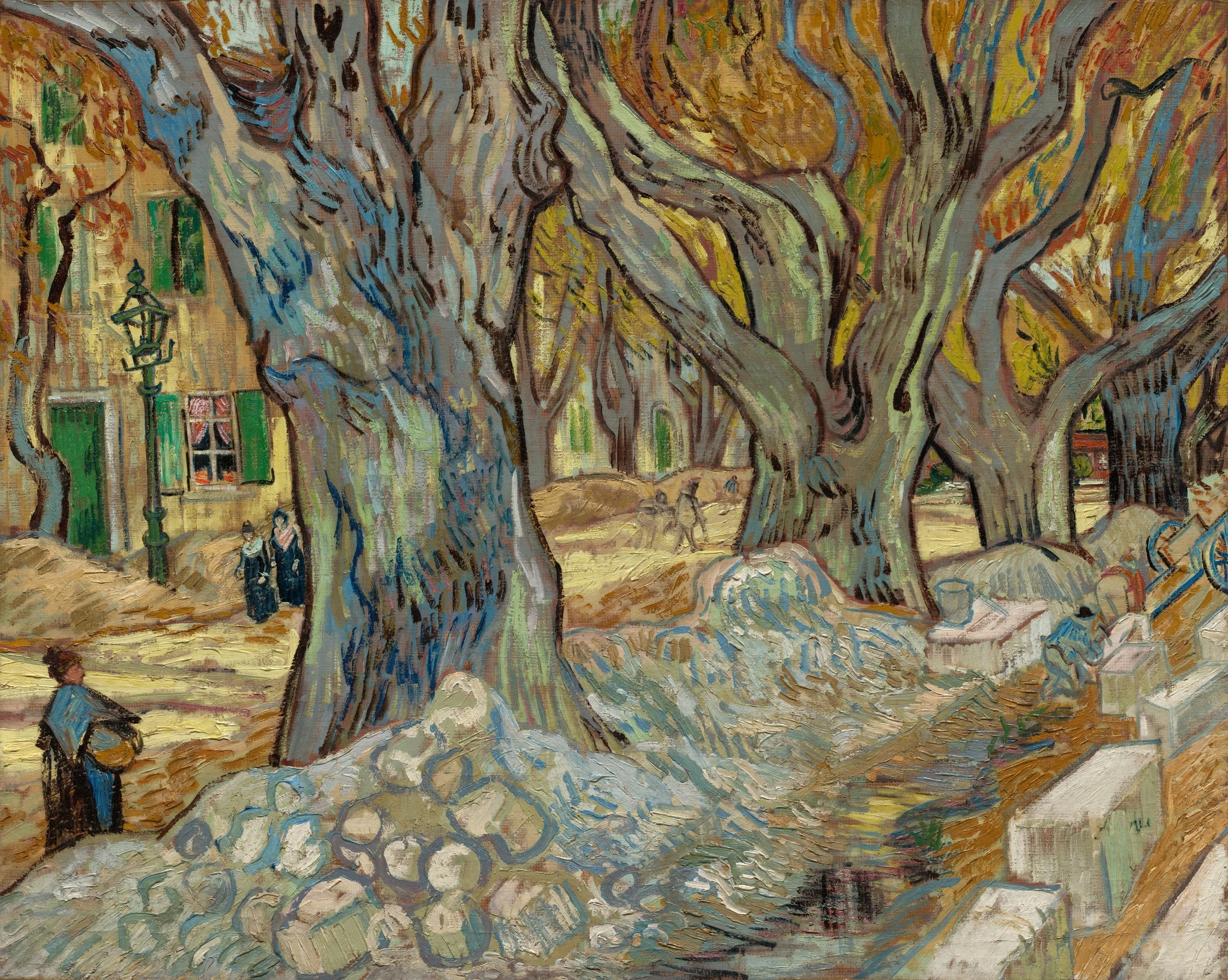 The Large Plane Trees by Vincent Van Gogh