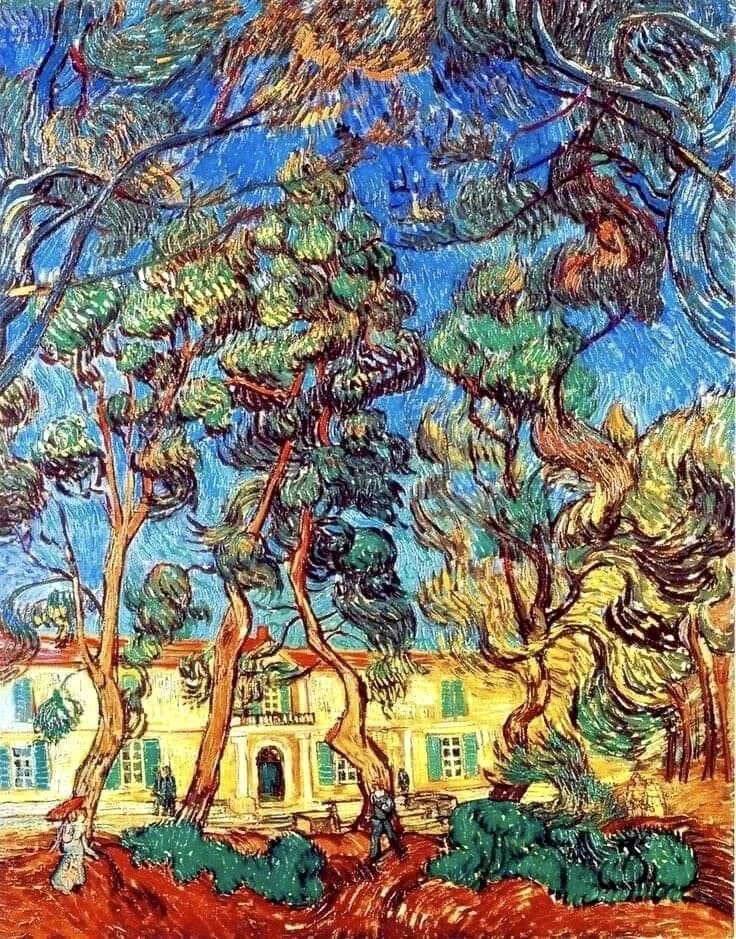 The Grounds of the Asylum by Vincent van Gogh