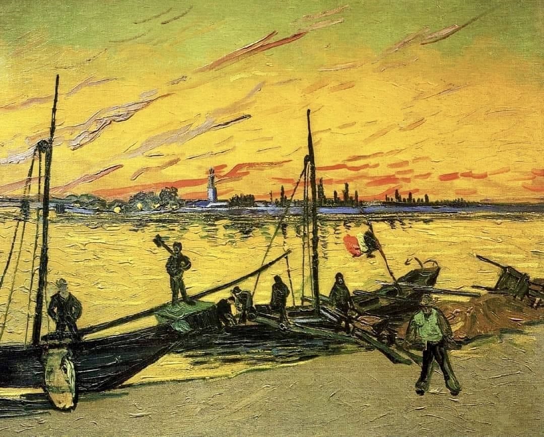 Vincent van Gogh, Coal Barges, 1888