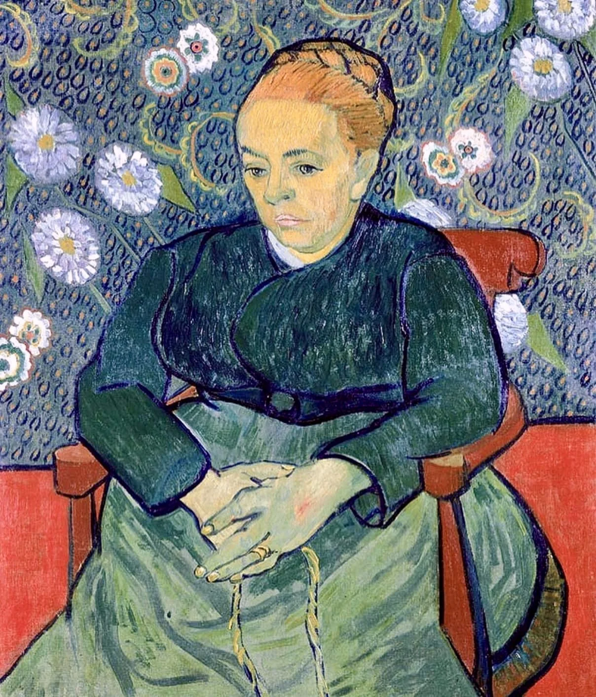 VINCENT VAN GOGH  “Augustine Roulin” (La Berceuse) Arles, 1889