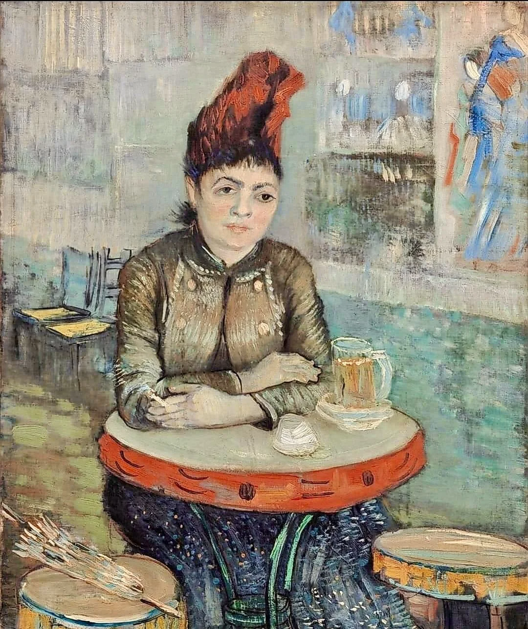 In the Café: Agostina Segatori in Le Tambourin By Vincent van Gogh