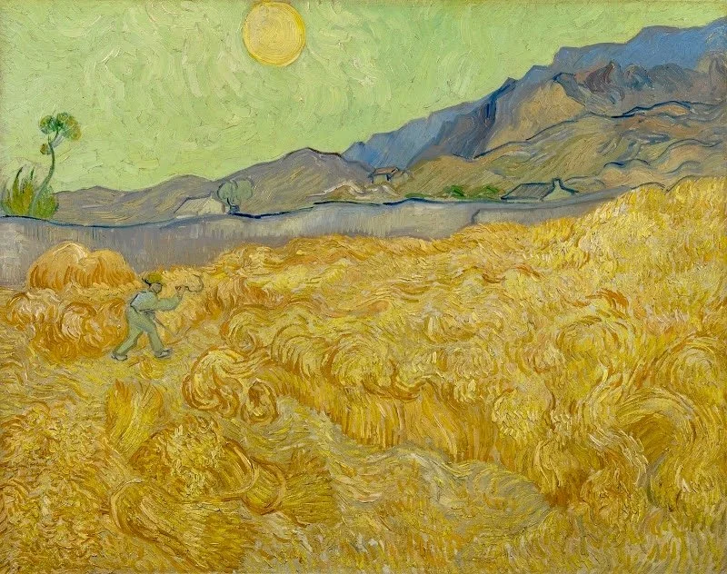Wheatfield with a Reaper by Vincent Van Gogh