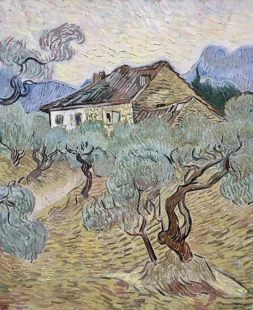 Vincent van Gogh, The white cottage among the olive trees, 1889