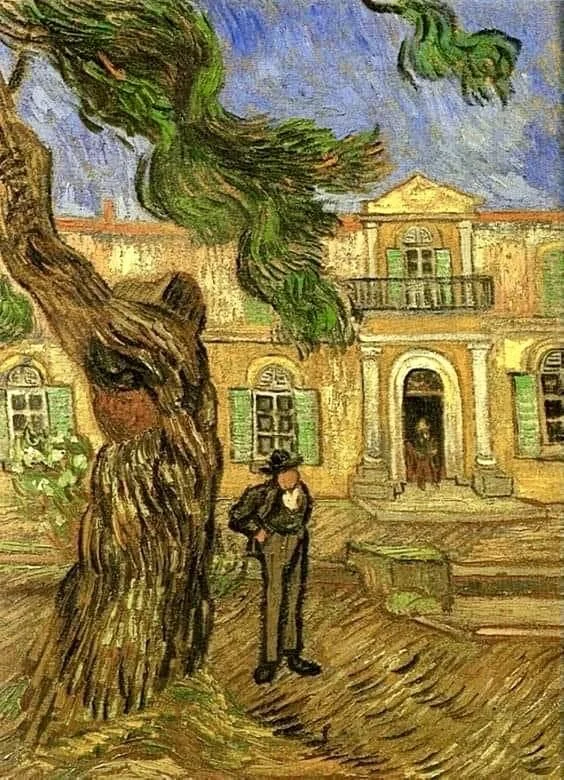 Saint-Paul Hospital of Saint-Rémy-de-Provence By Vincent van Gogh