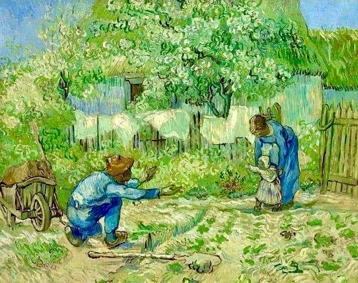 First Steps by Vincent van Gogh