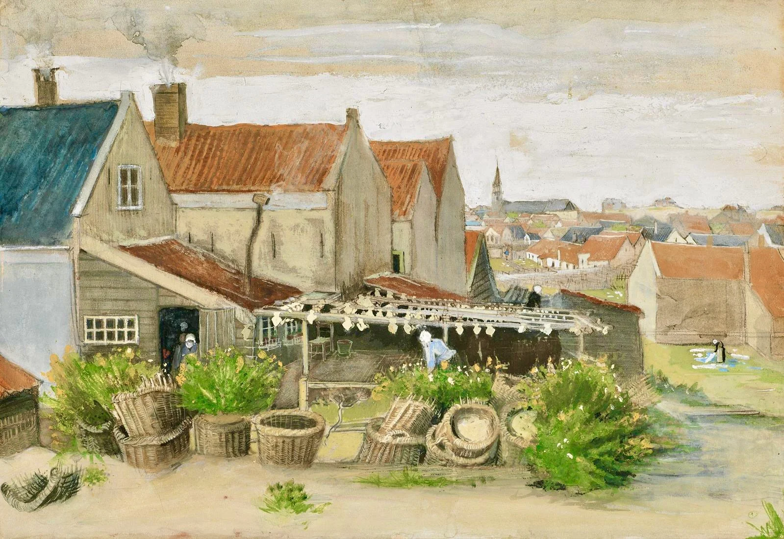 VAN  GOGH The Fish Drying Barn at Scheveningen