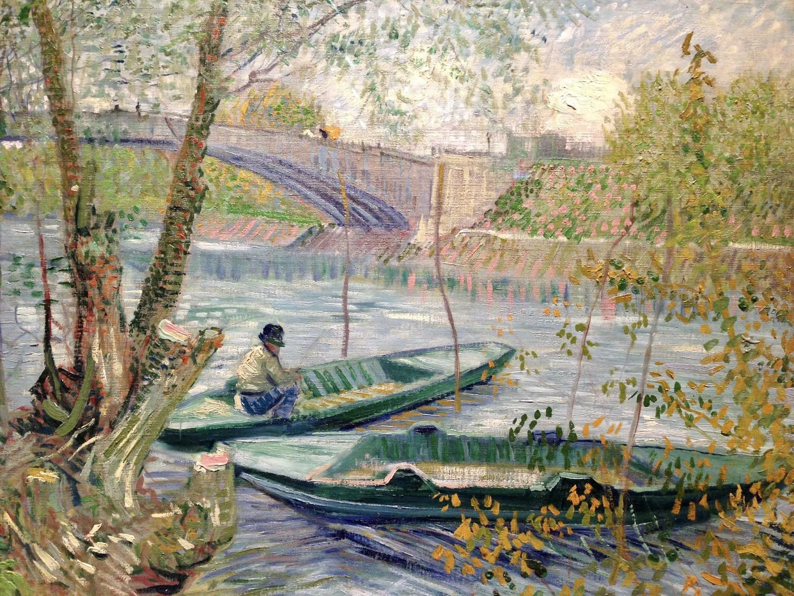 Fishing in Spring by Vincent van Gogh