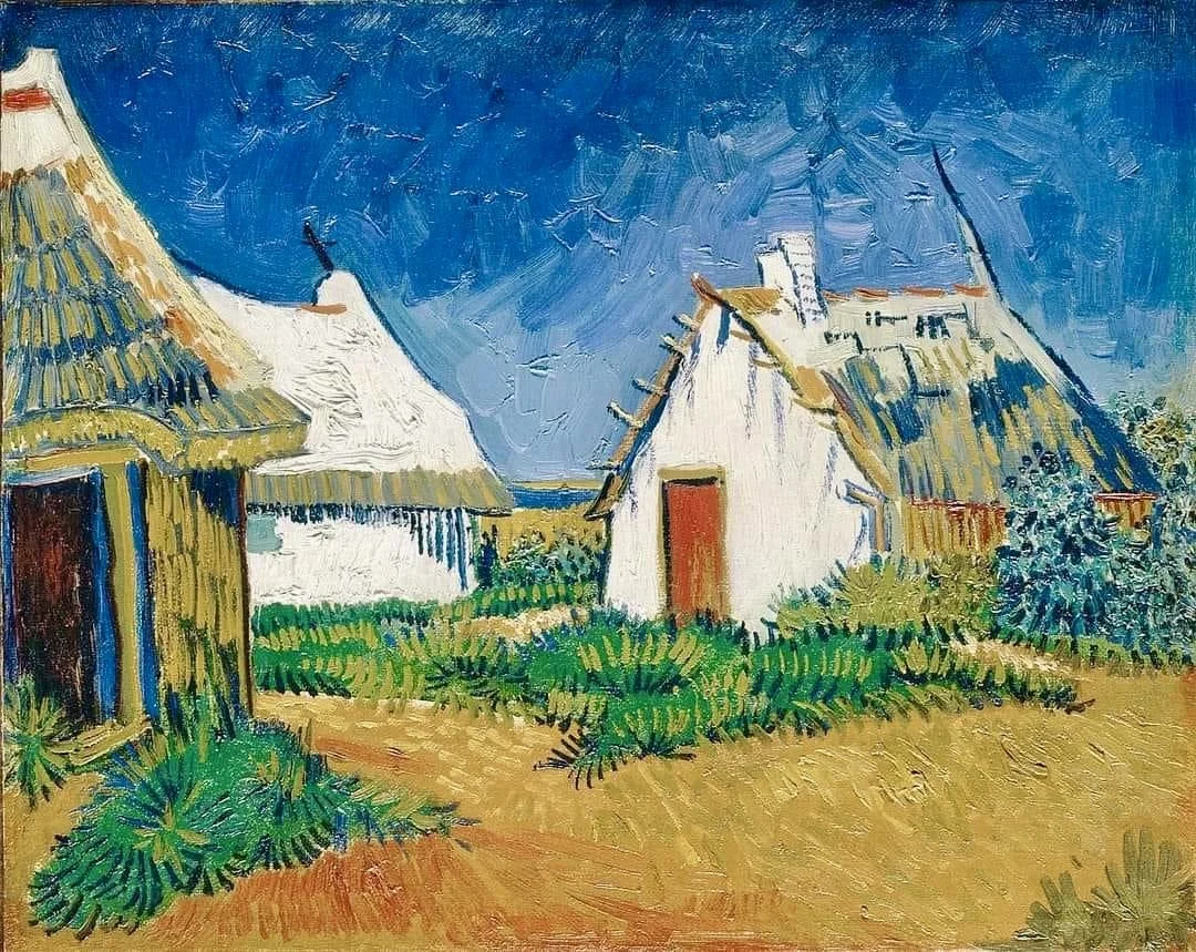 Vincent van Gogh, Three White Cottages in Saintes-Maries, June 1888