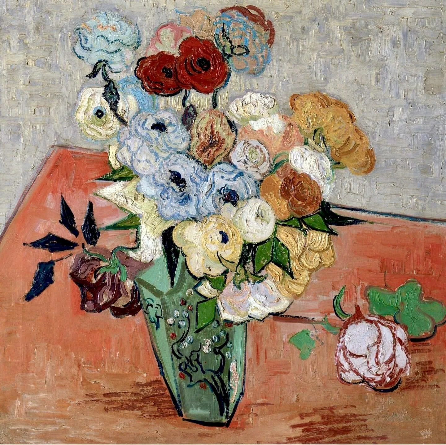 Roses et Anemones by Vincent van Gogh