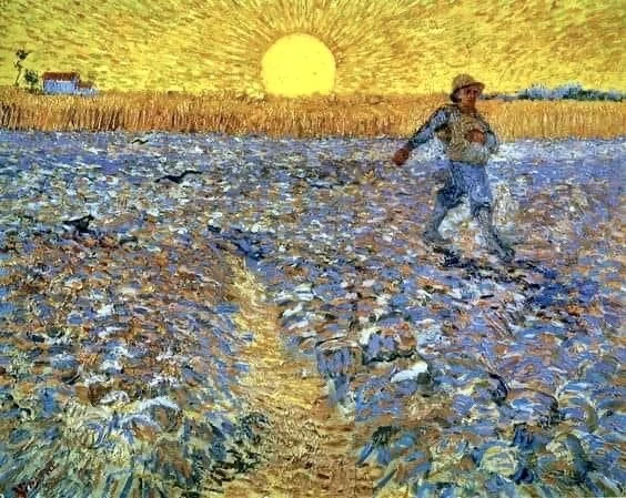 Sower With Setting Sun by Vincent van Gogh