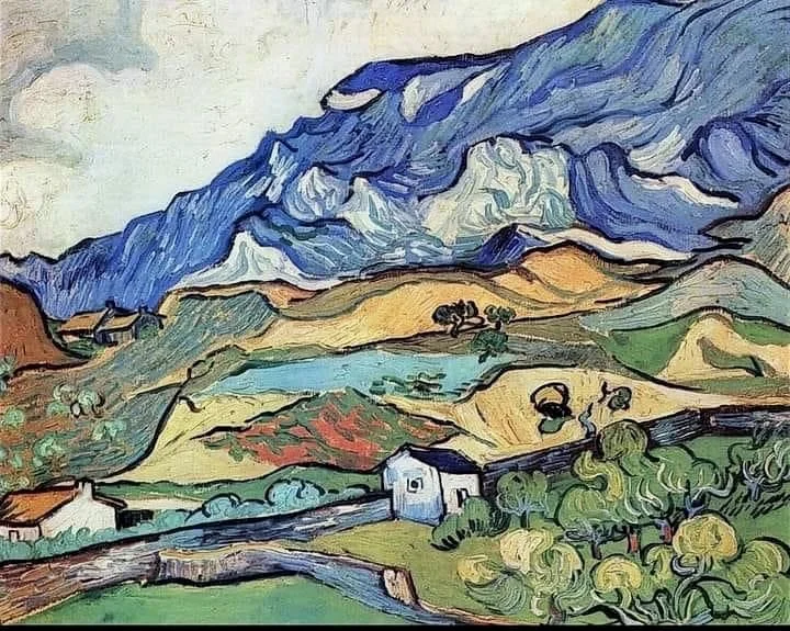 Vincent Van Gogh "The Alpilles, Mountain Landscape and Saint-Rémy"