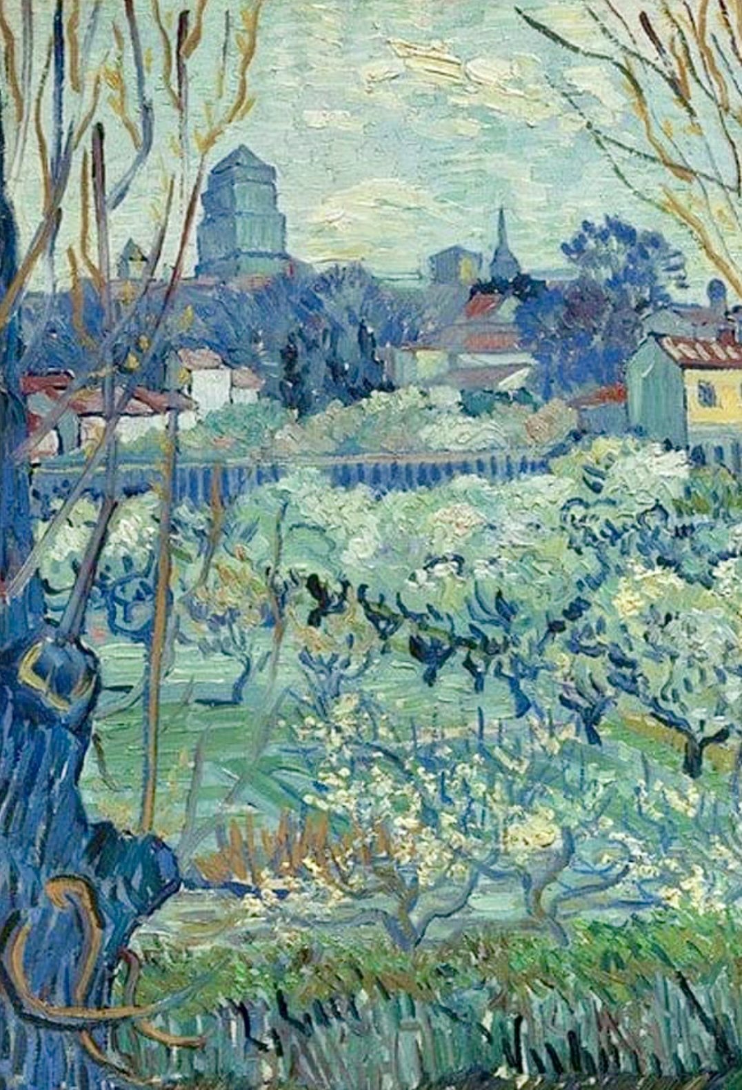 View of Arles April, 1889 New Munich Pinacoteca Vincent van Gogh