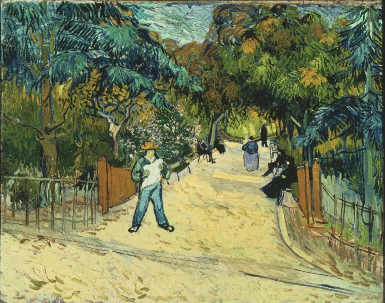 public garden by vincent van gogh