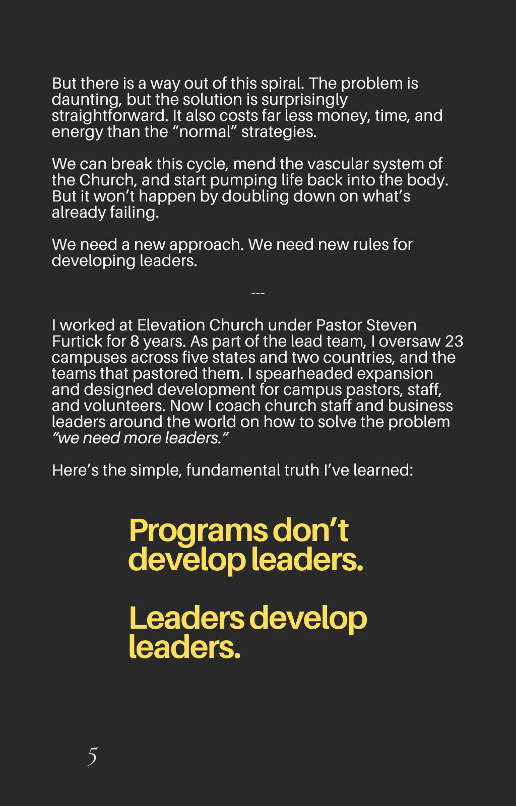 10 Rules for Developing Leaders — GREG BASCH