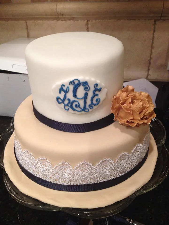 gluten-free fondant graduation cake custom designed by Atlanta baker Artful Cakery by Julie