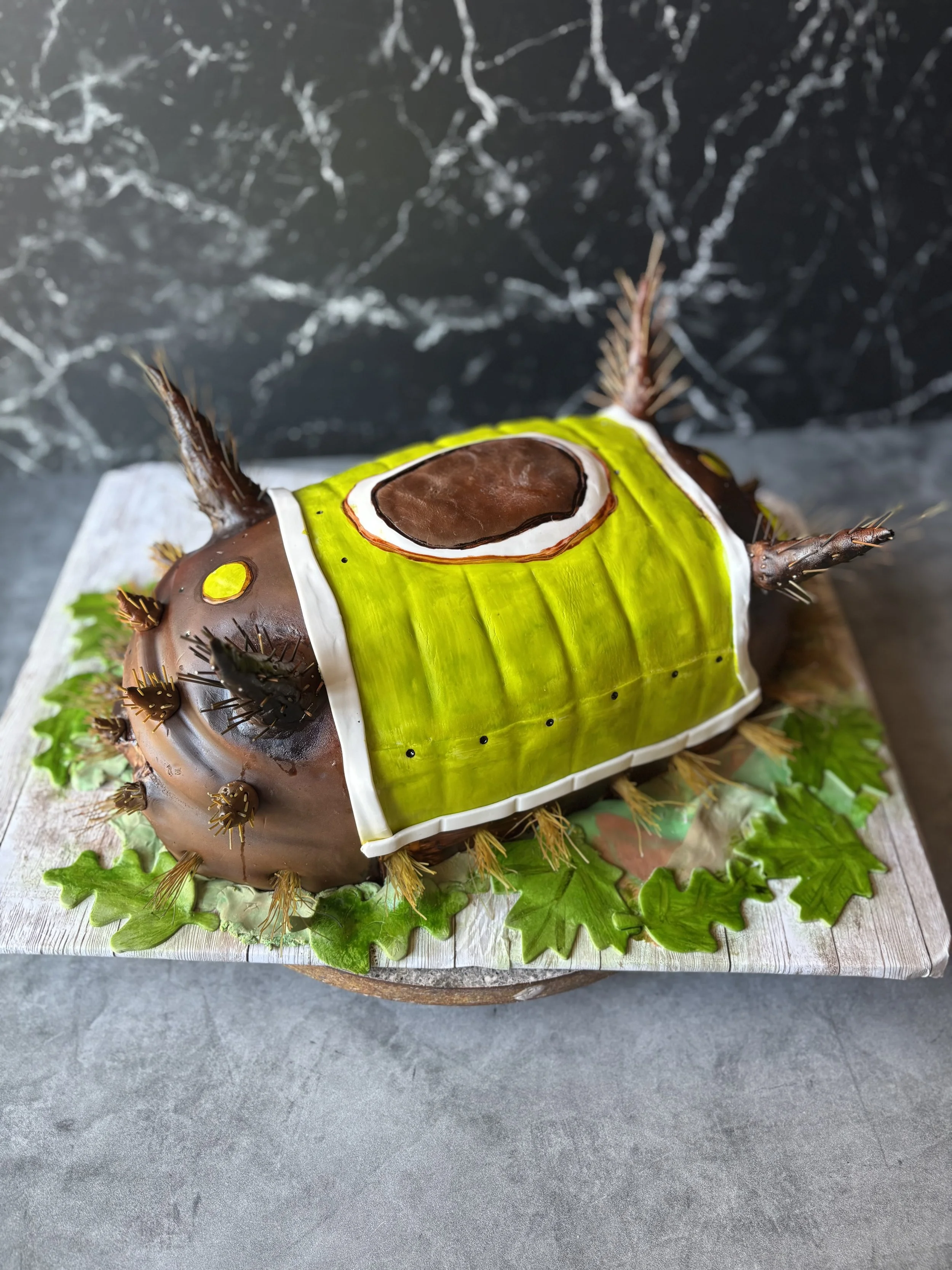 saddleback caterpillar cake