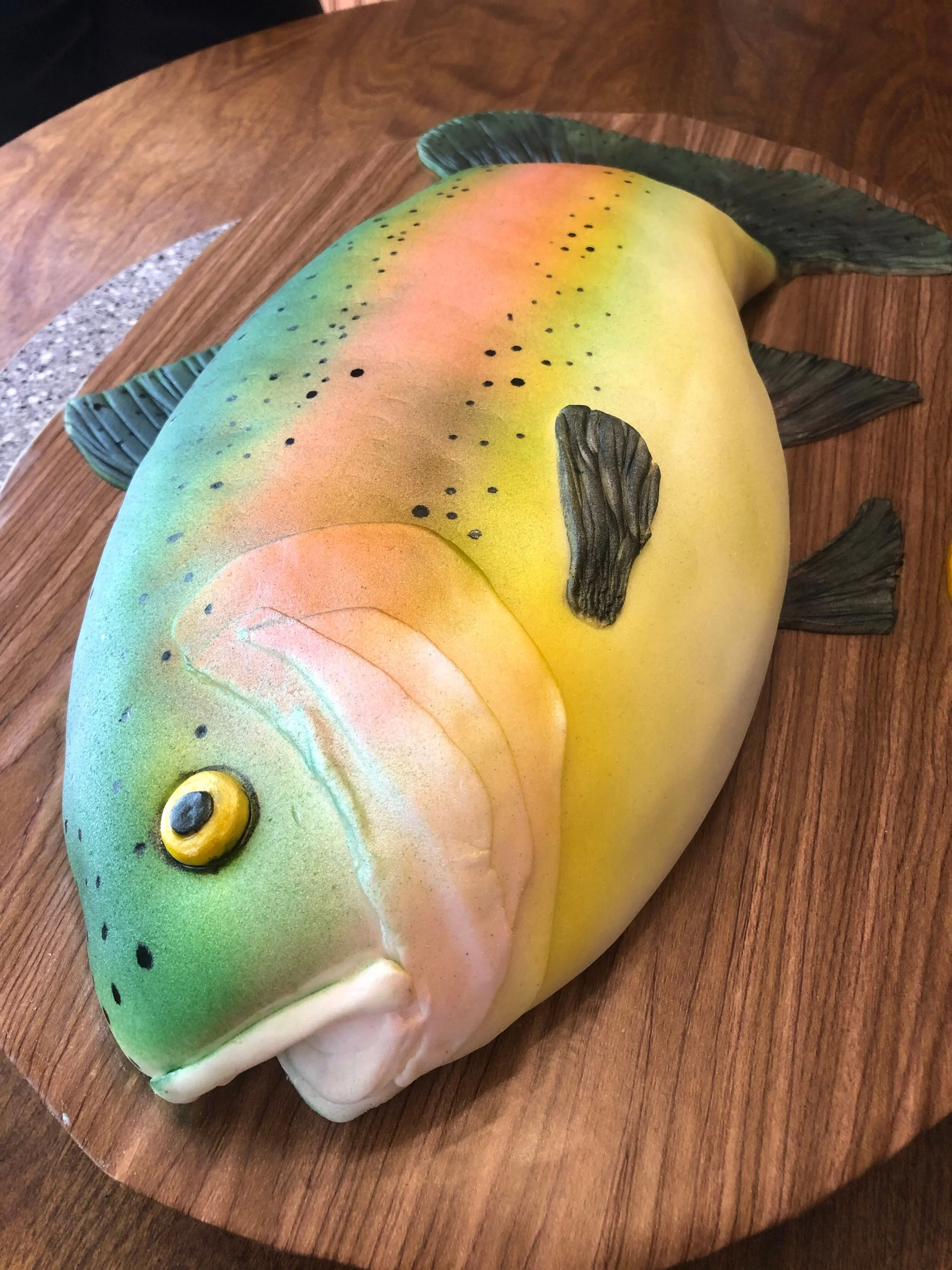 Rainbow trout groom's cake, Artful Cakery by Julie, fish groom's cake, 