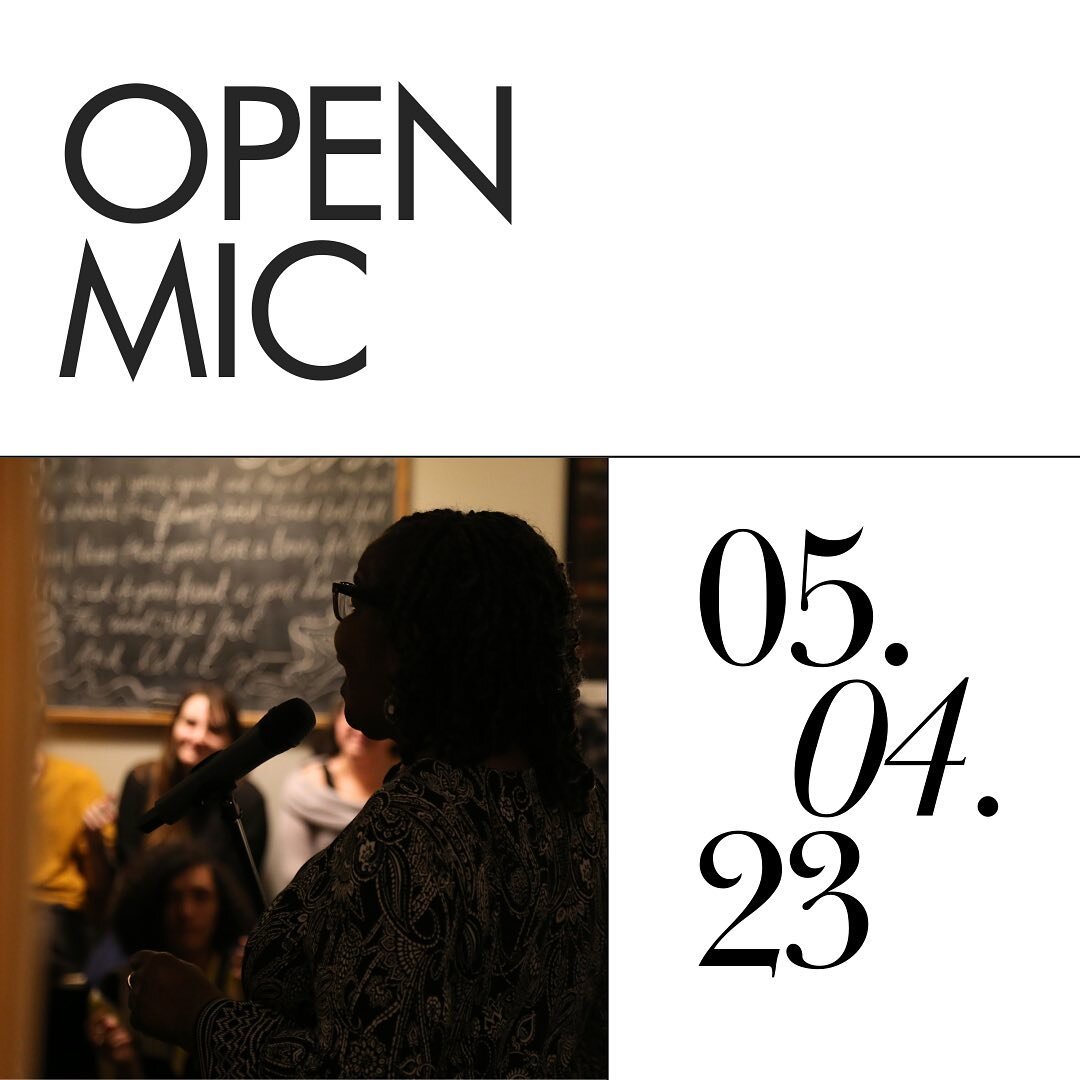 Open mic, this Thursday, 6pm. The theme is there is no theme. The theme is bring yourself, your words, and your friends. The theme is bring the energy VHP (@peurifoyvictoriah) brought with her infamous &ldquo;Blackberry Love.&rdquo; The theme is the 