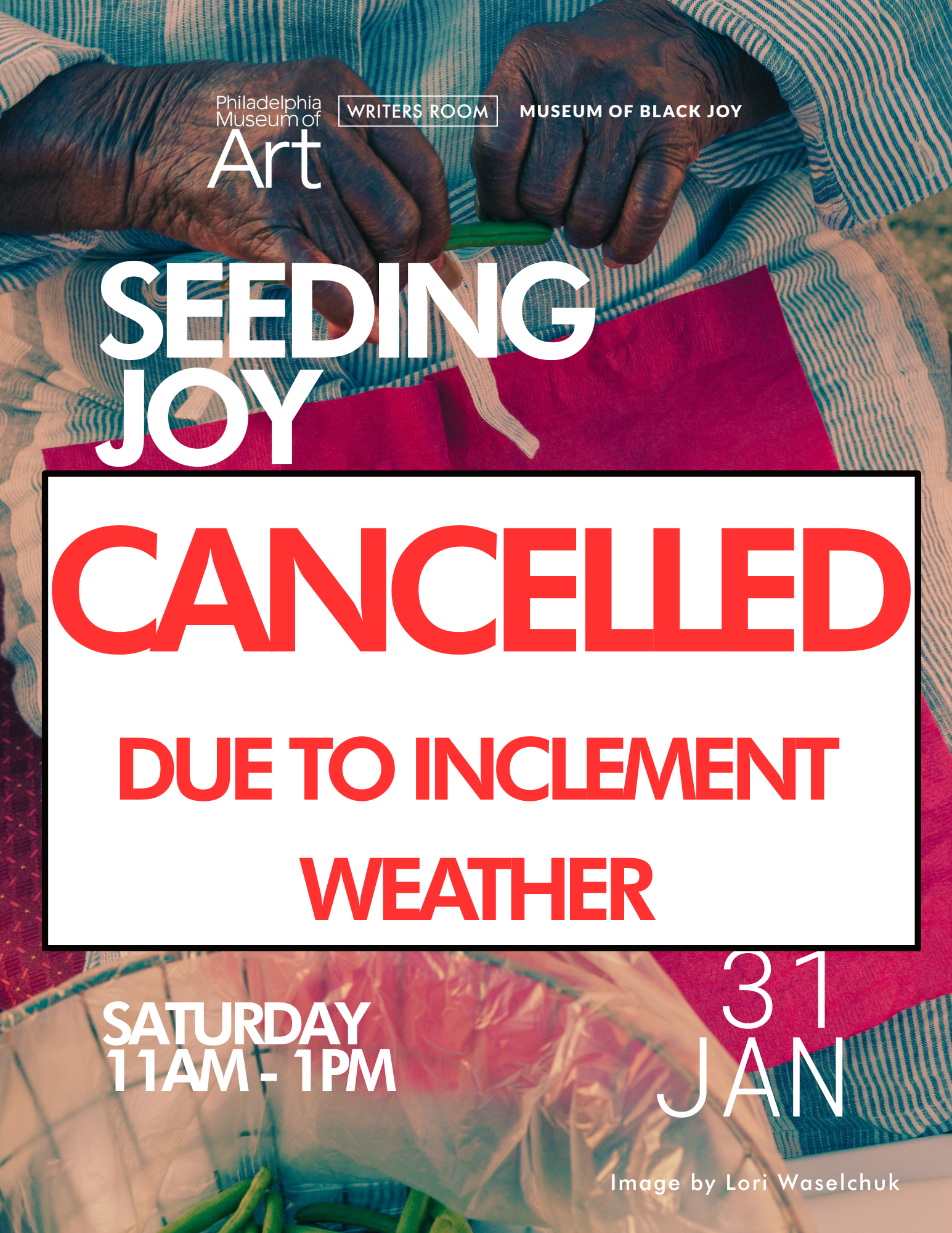 Seeding Joy - Cancelled Due To Weather!