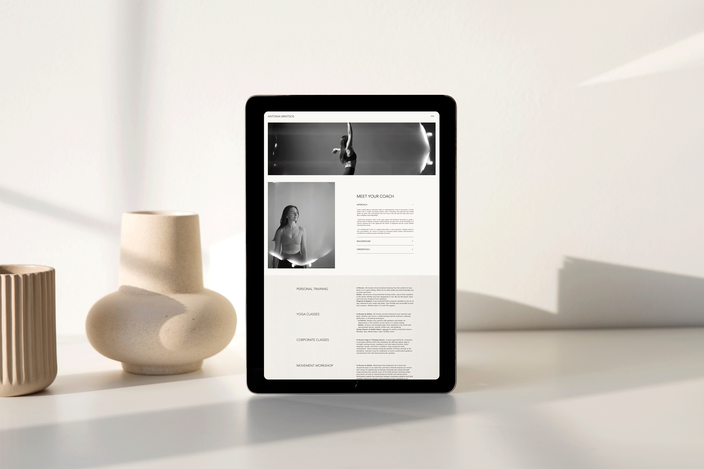 Antonia Minitsos Website