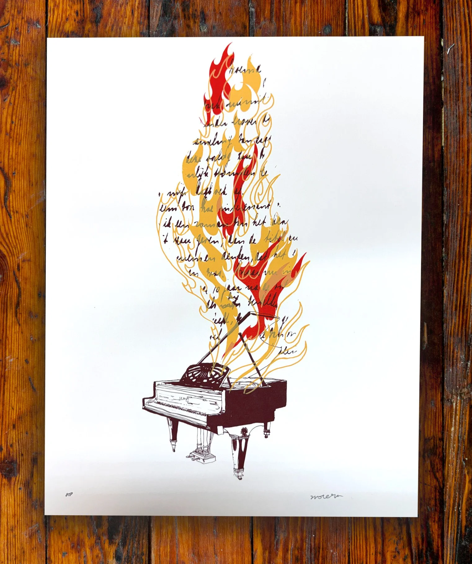 'In the Aeroplane Over the Sea' Art Print