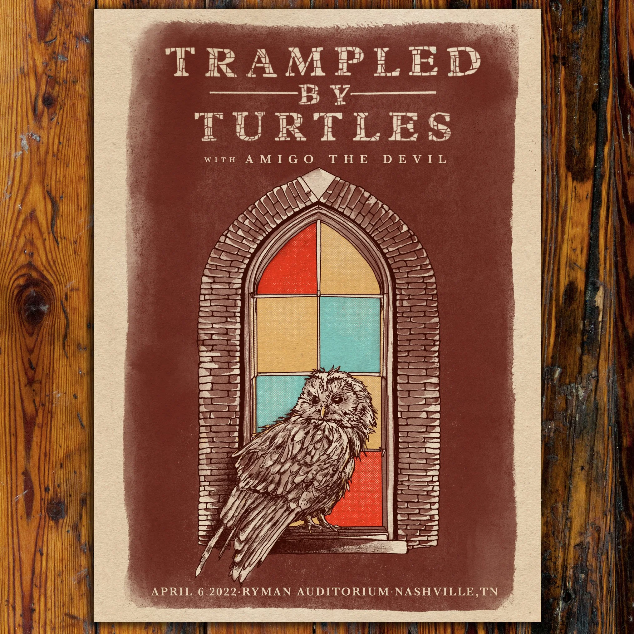 Trampled By Turtles Gig Poster 2022