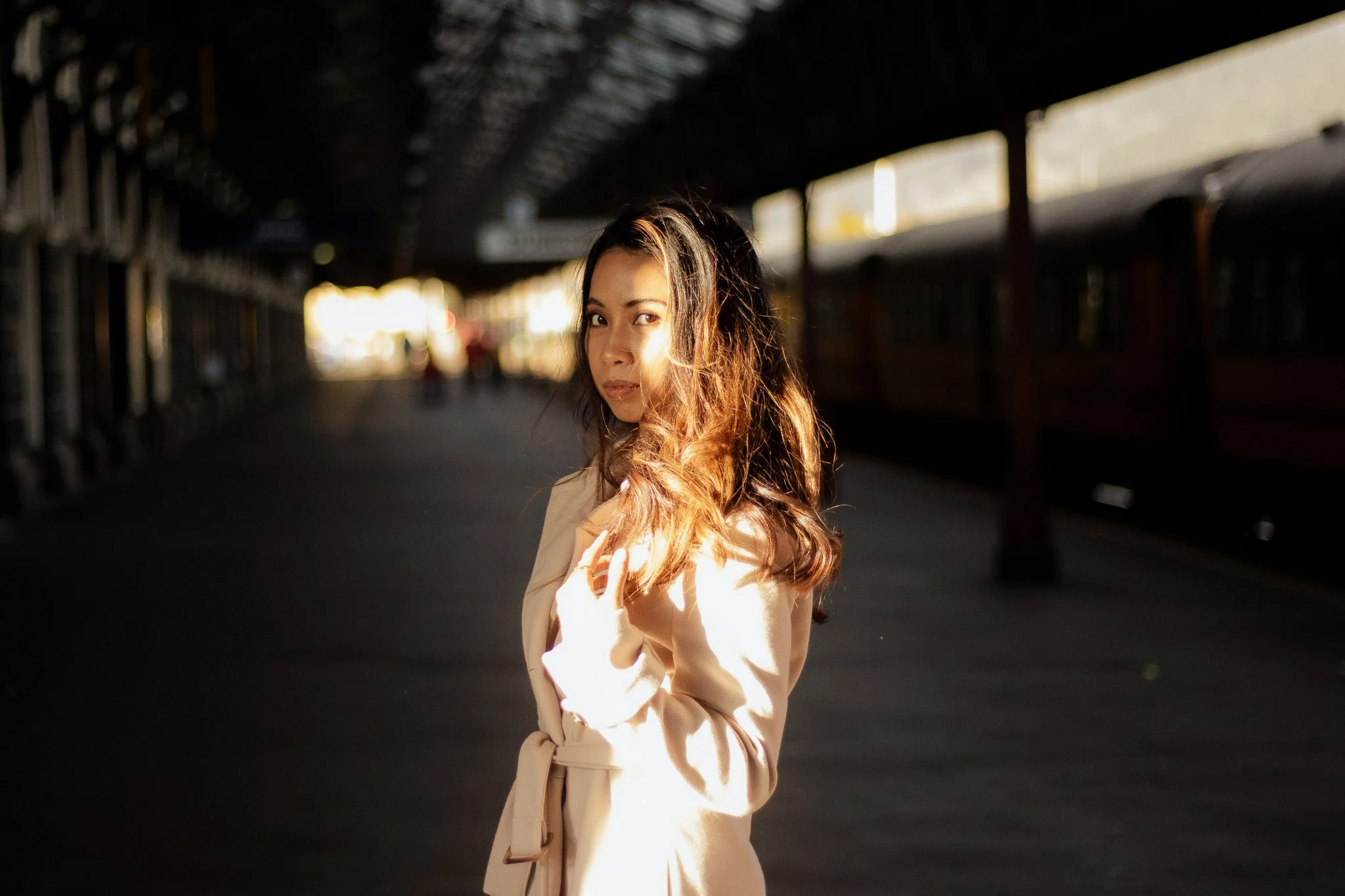 portrait session at the Dunedin Railway station 
