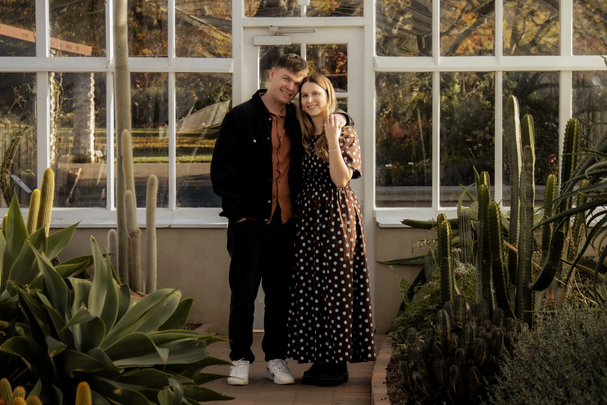 A Relaxed Engagement Session at the Dunedin Botanical Gardens