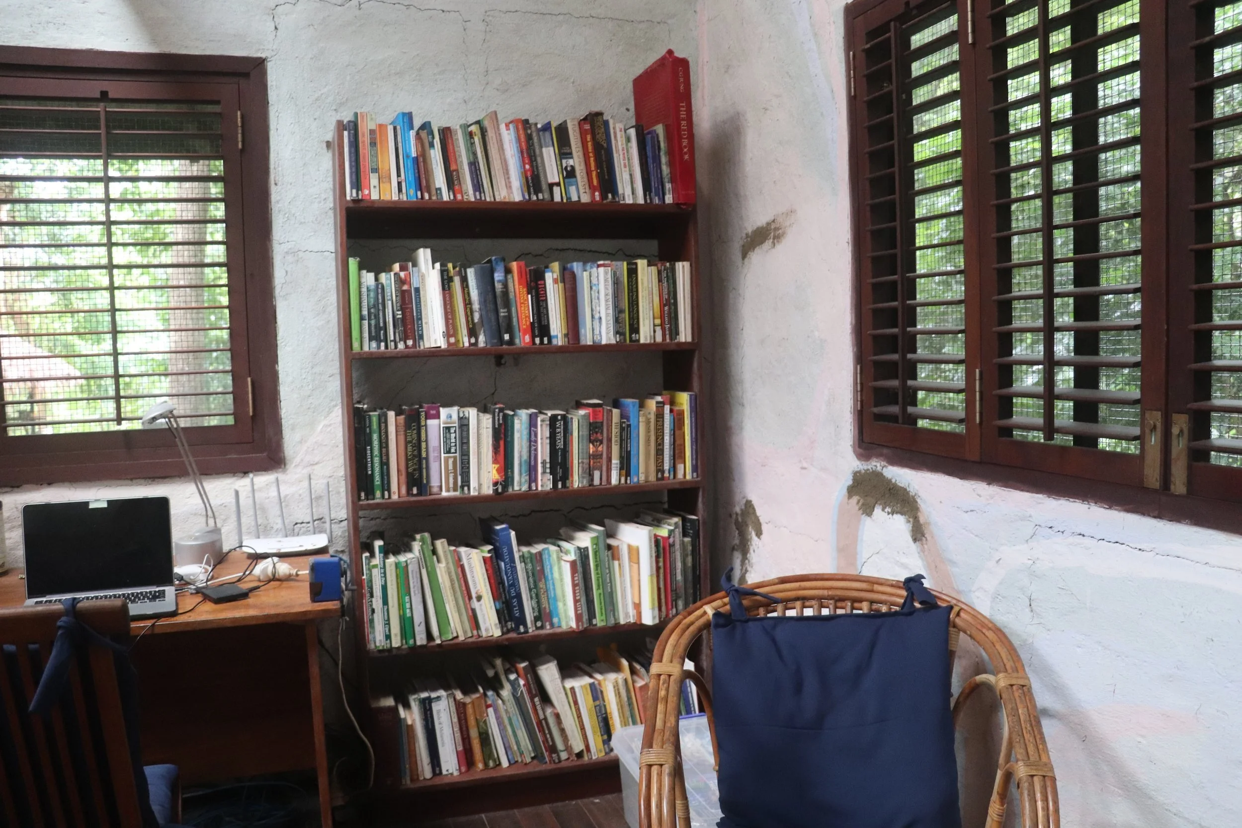 communal library in ecovillage