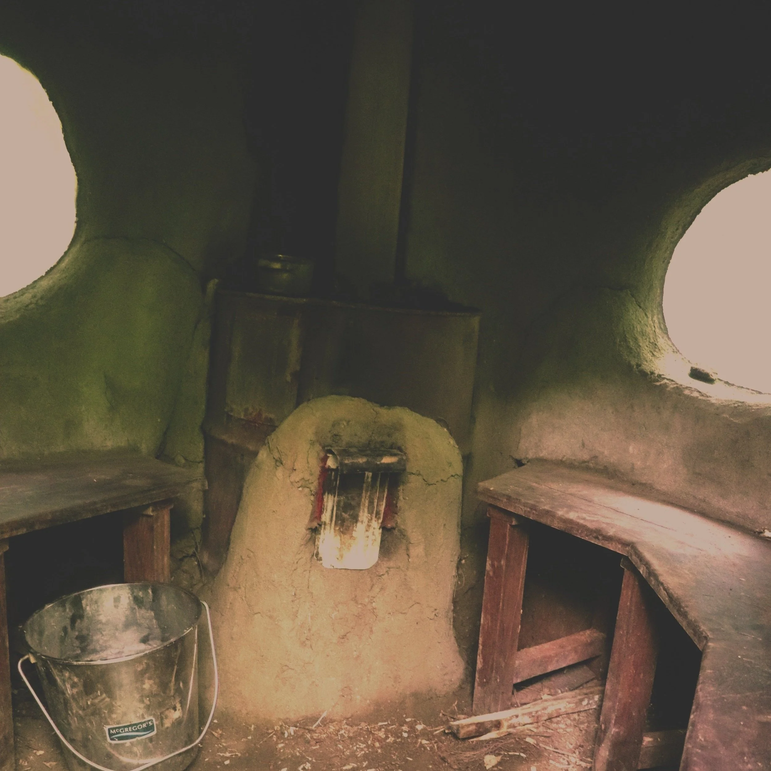 sauna brazier earth building