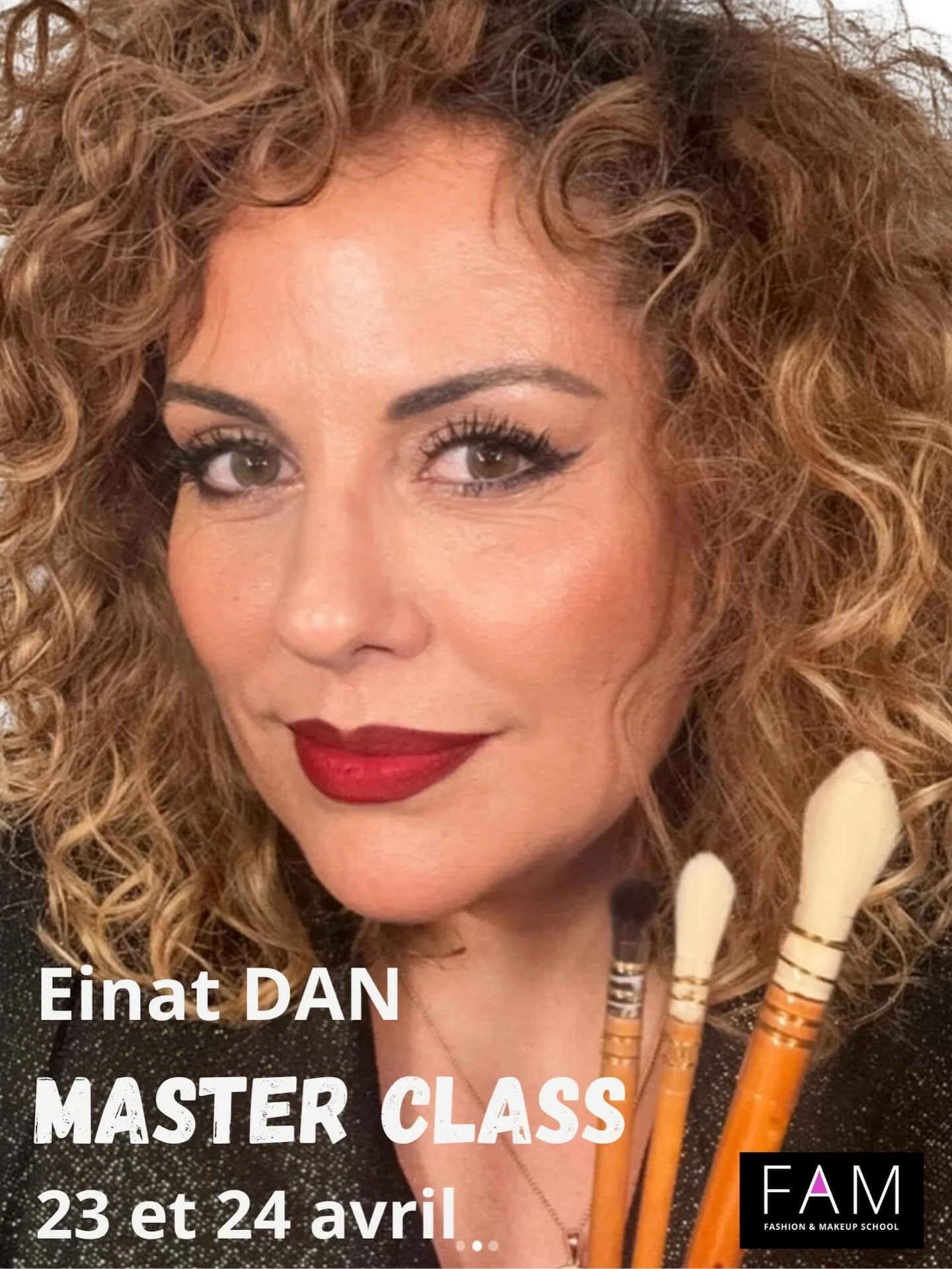 🔥 MASTER CLASS MAQUILLAGE &mdash; EINAT DAN &Agrave; F.A.M NICE
📅 23 &amp; 24 avril

Deux jours.
Une artiste internationale.
Une immersion totale dans la cr&eacute;ation.

F.A.M a l&rsquo;immense plaisir d&rsquo;accueillir Einat Dan, maquilleuse in