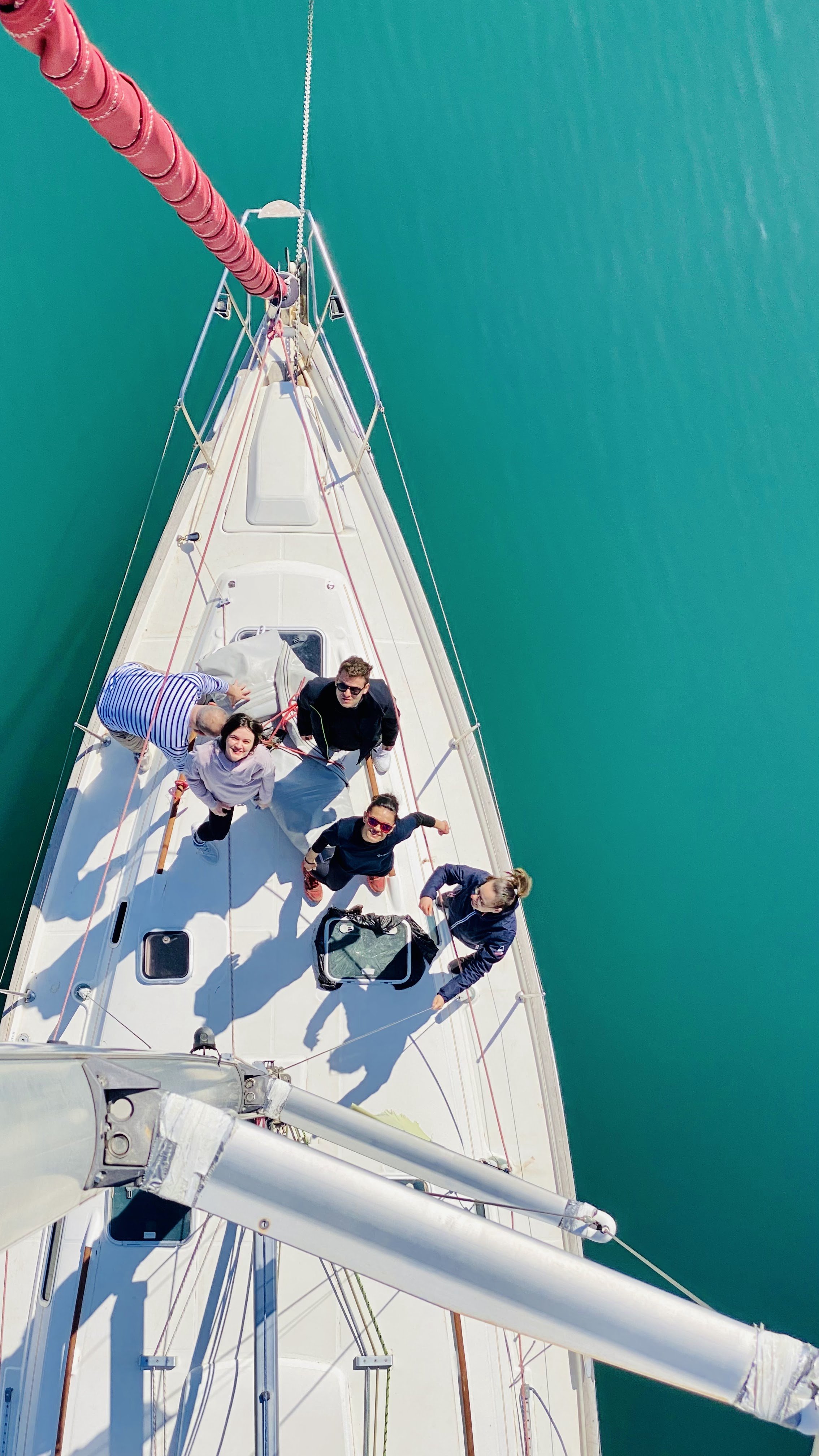 Engine checks, dinghy use, crew management.