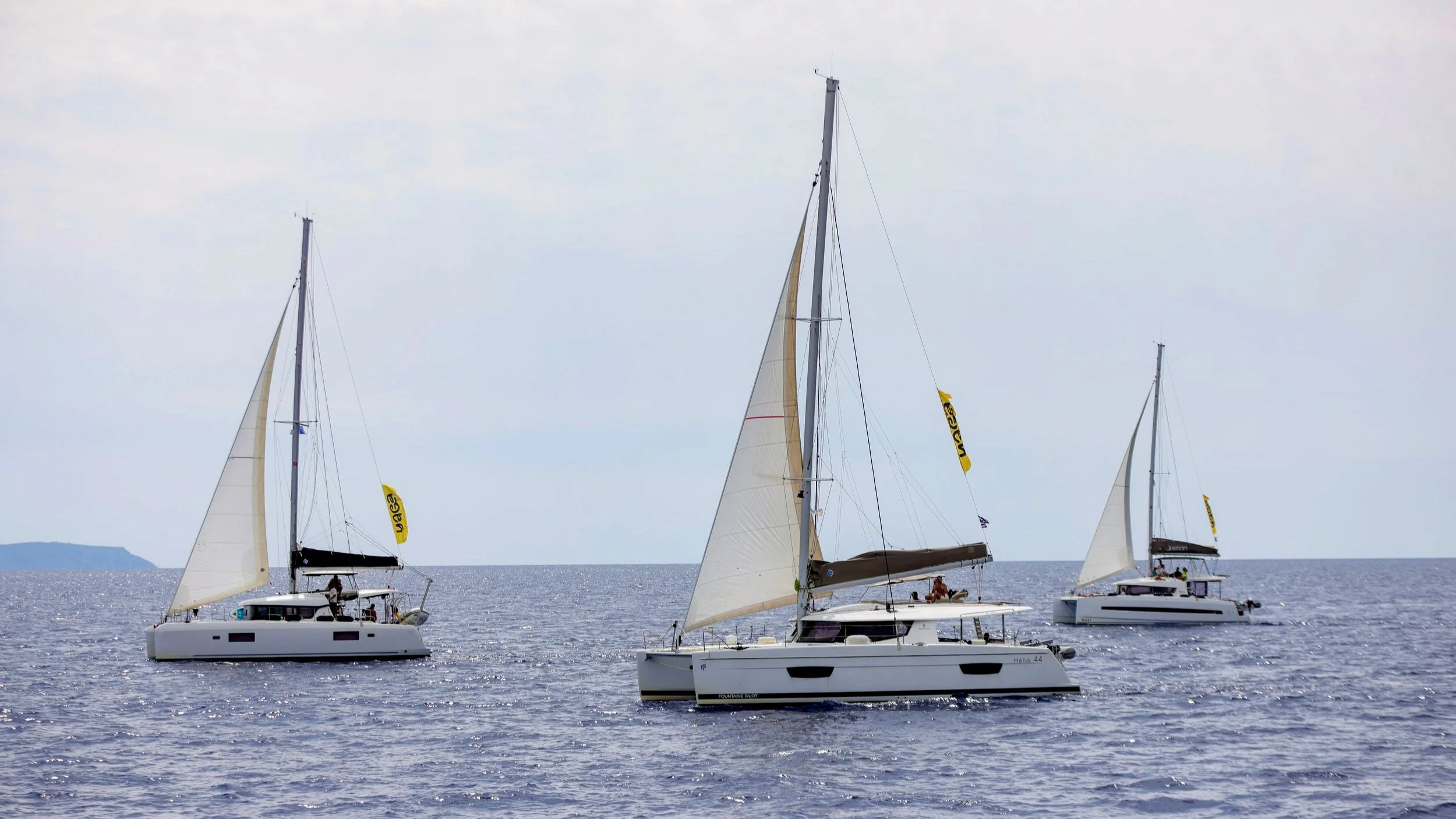 Trimming the sails and night navigation. These big boats have a unique sail plan, with a larger sail area and different rigging than monohulls. Learning how to properly trim the sails and adjust the rigging is essential for achieving optimal performa
