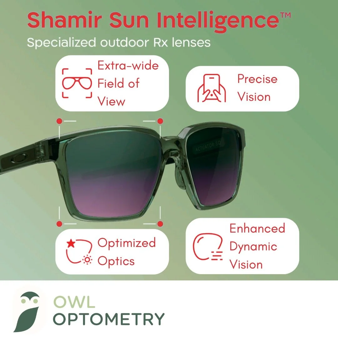 To kick off the summer season we are offering 40% off the NEW Sun Intelligence lenses from @shamircanada when purchasing a frame! 🌞🕶

These lenses are engineered to enhance your vision outdoors; providing an extra-wide field of view, and sharp opti