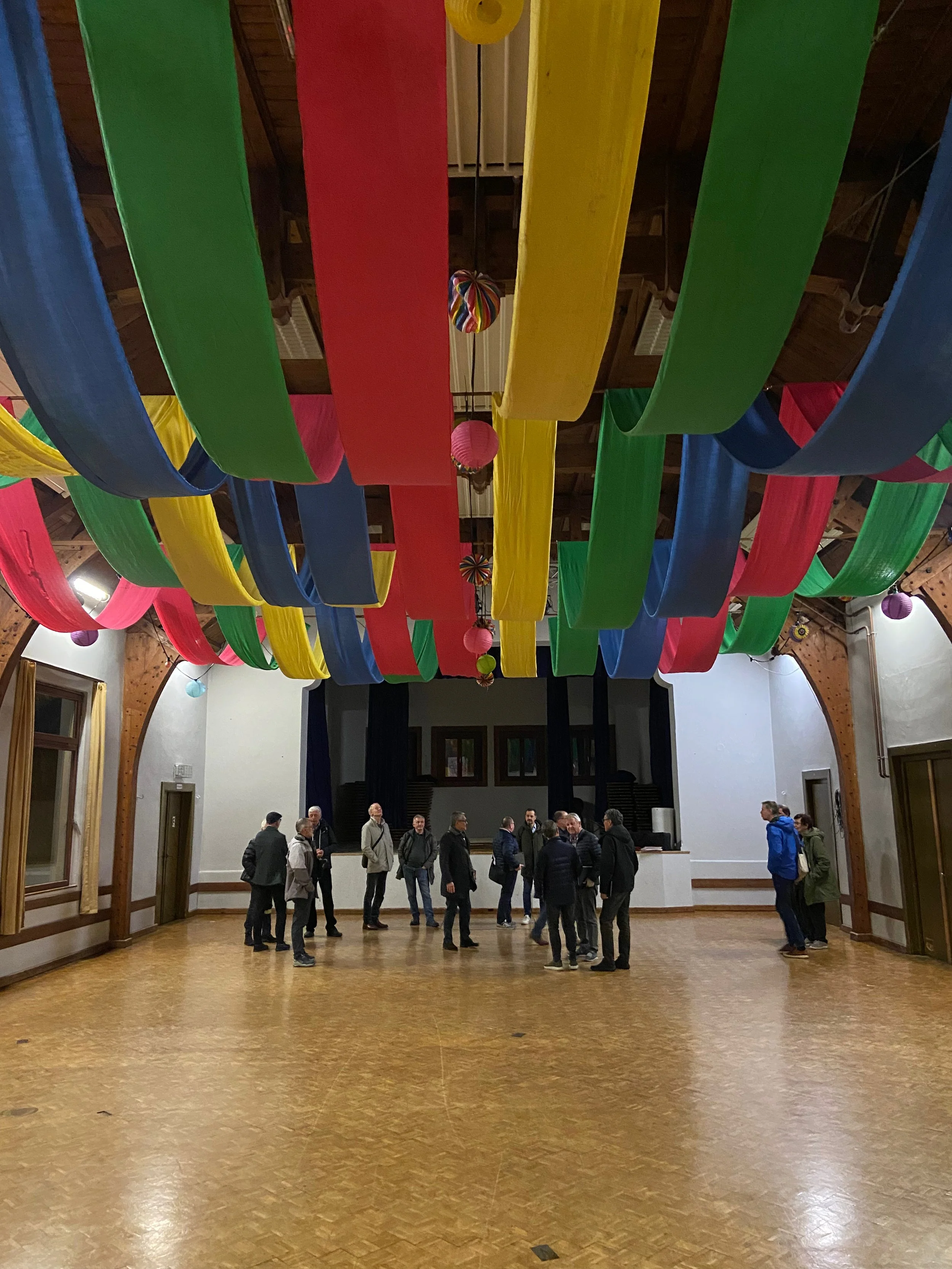 Probe in der Hatler Turnhalle