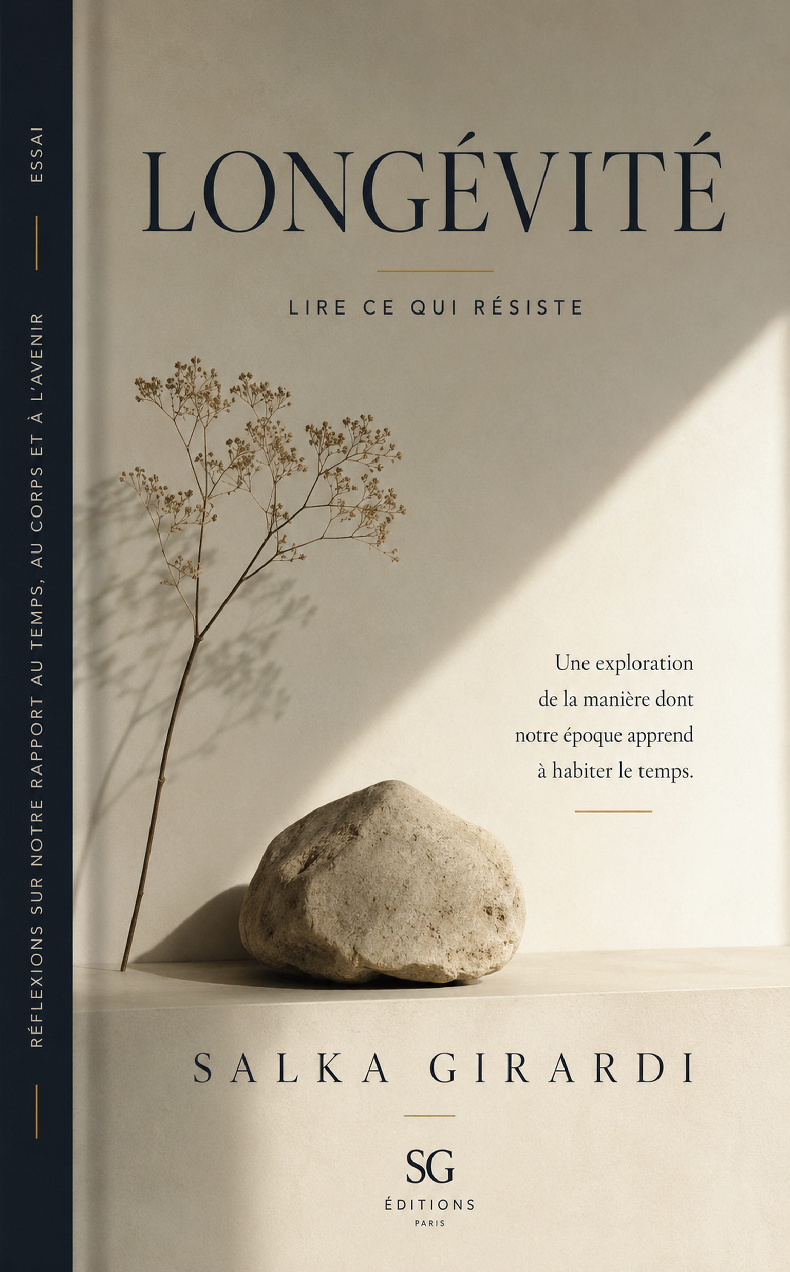 Première de couverture de Longévité, un texte de Salka Girardi publié par SG Éditions.