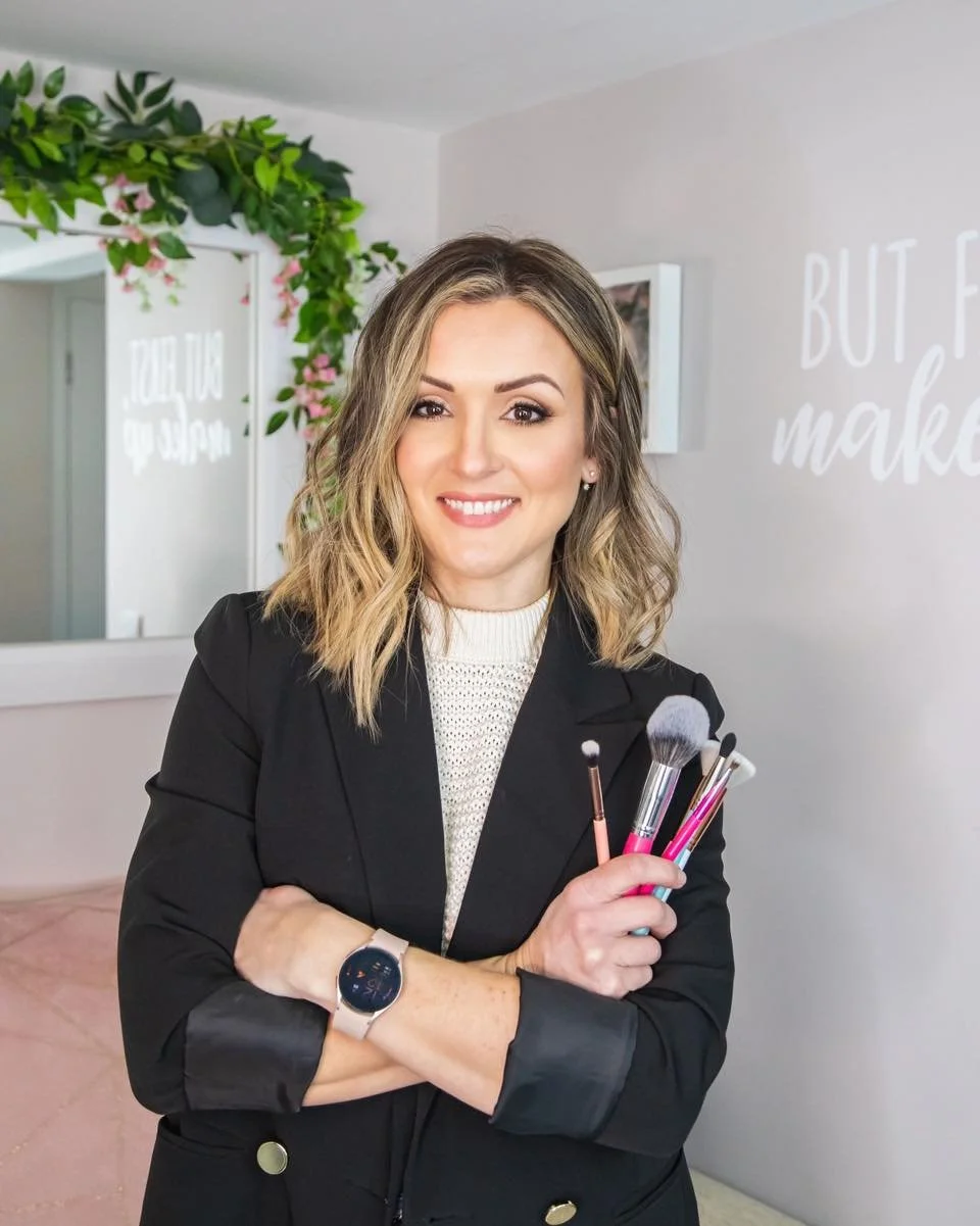 Make up artist posing for a photo in Billericay Essex