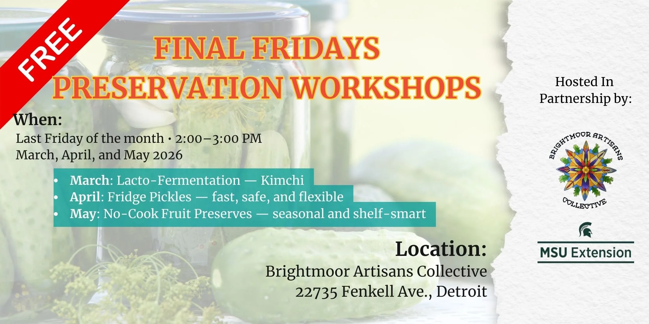 Preserving Abundance: Final Fridays with MSU Ext.