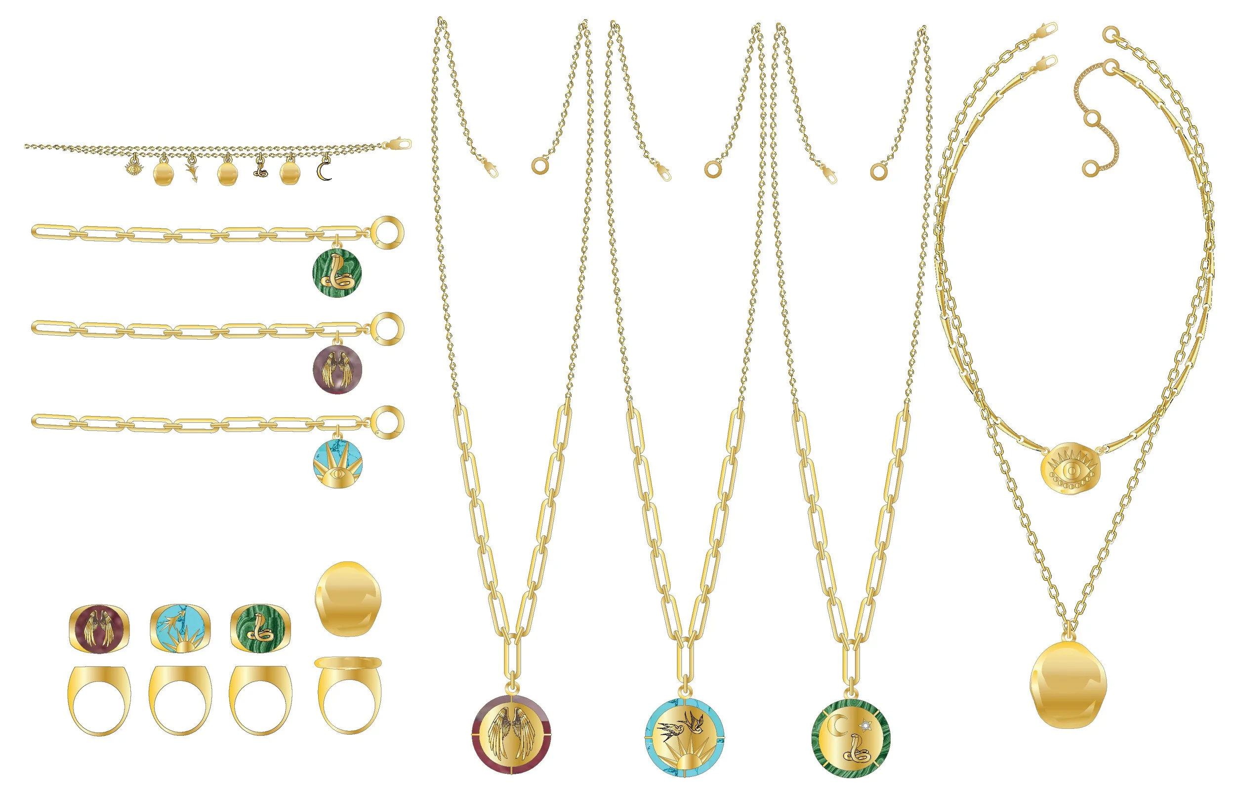 Jewelry Sketching + Concept