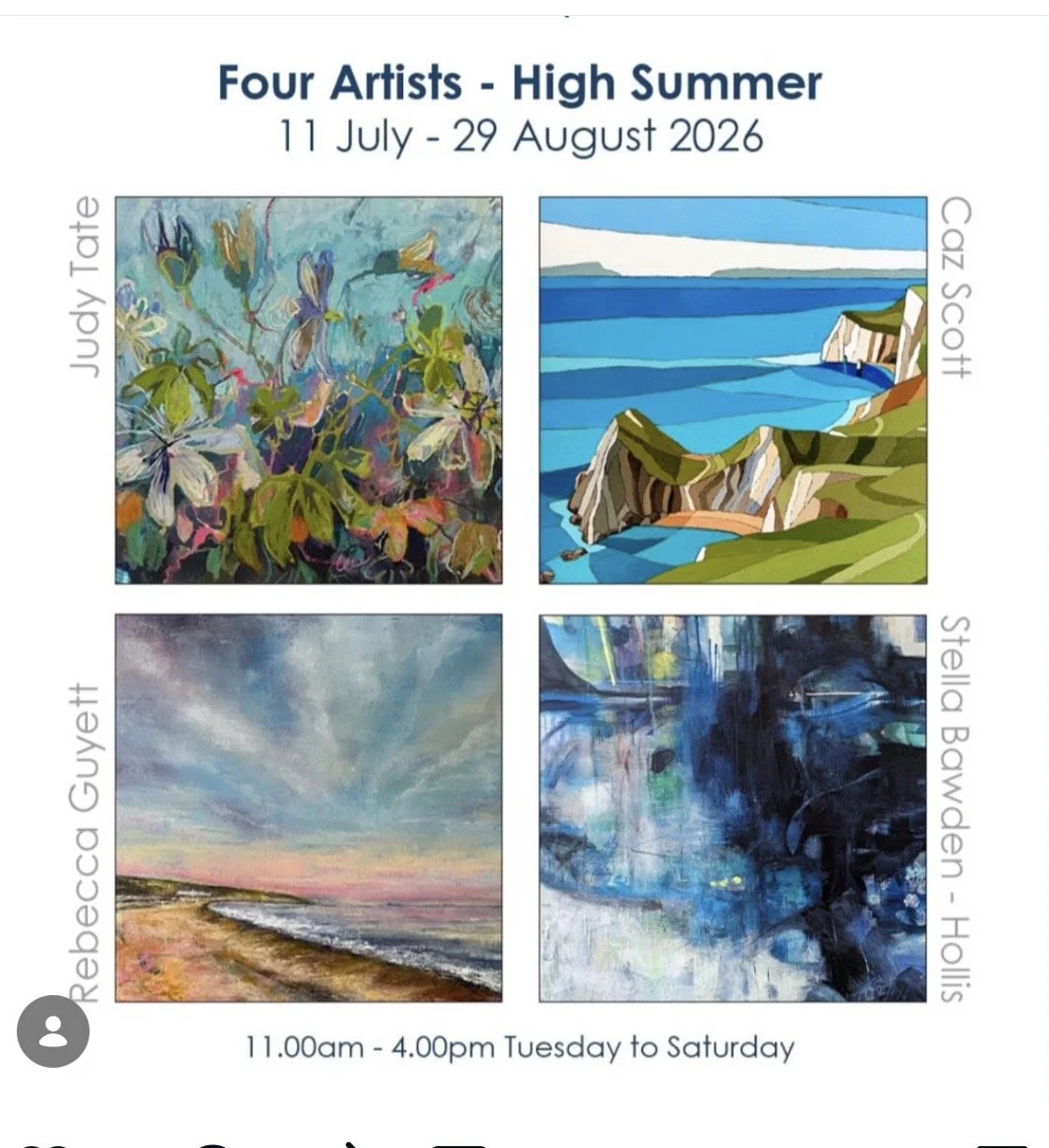 HIGH SUMMER - 4 Artists at The WALNUT GALLERY, POUNDBURY
