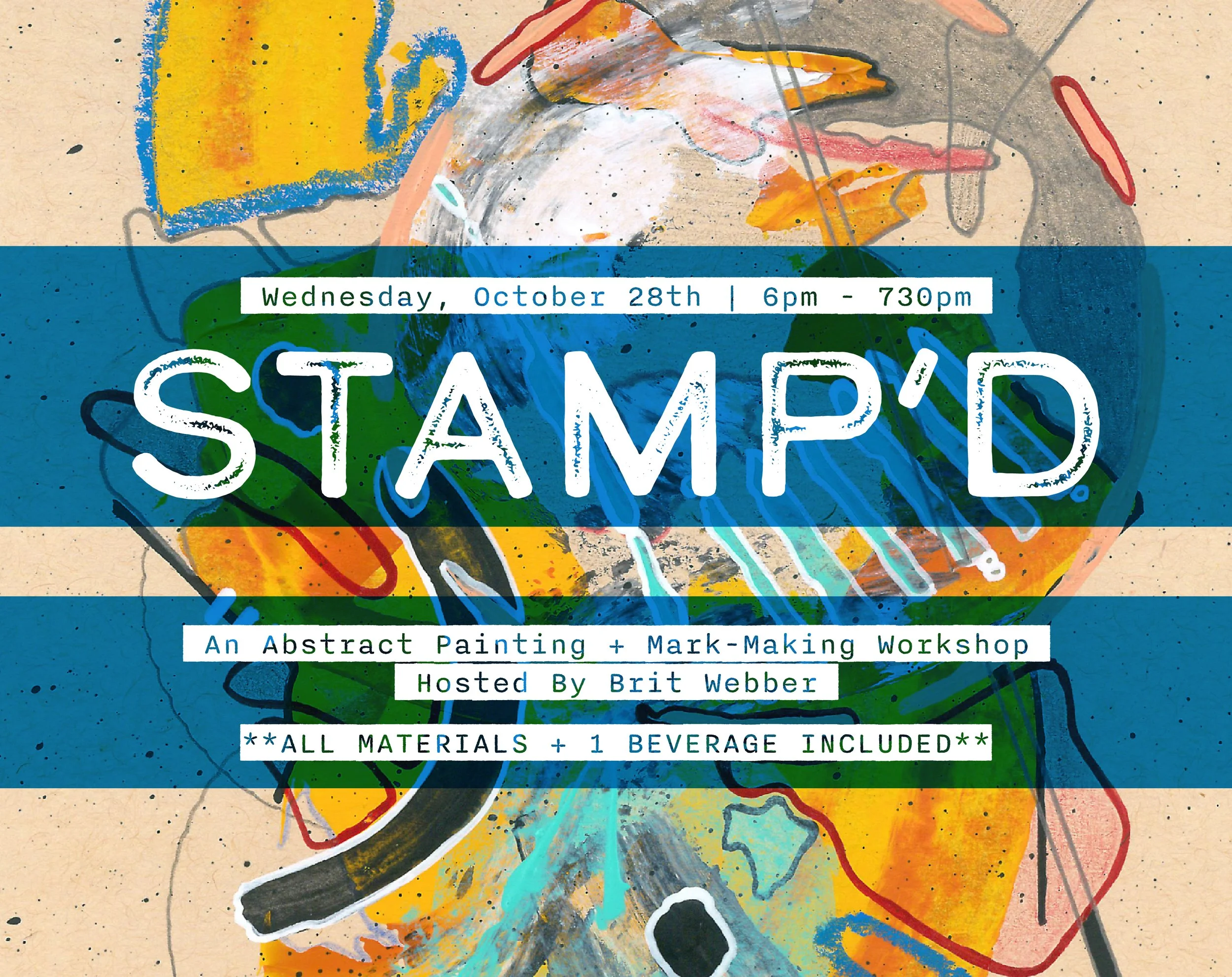 STAMP'D Abstract Painting Workshop with Brit Webber