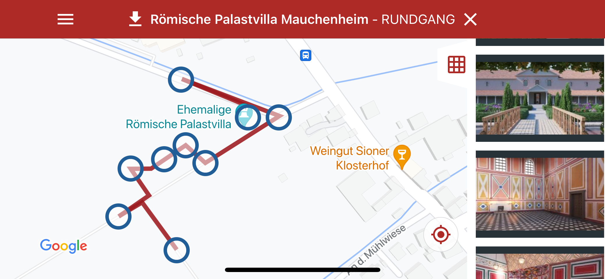 Smartphone-App Palastvilla Mauchenheim