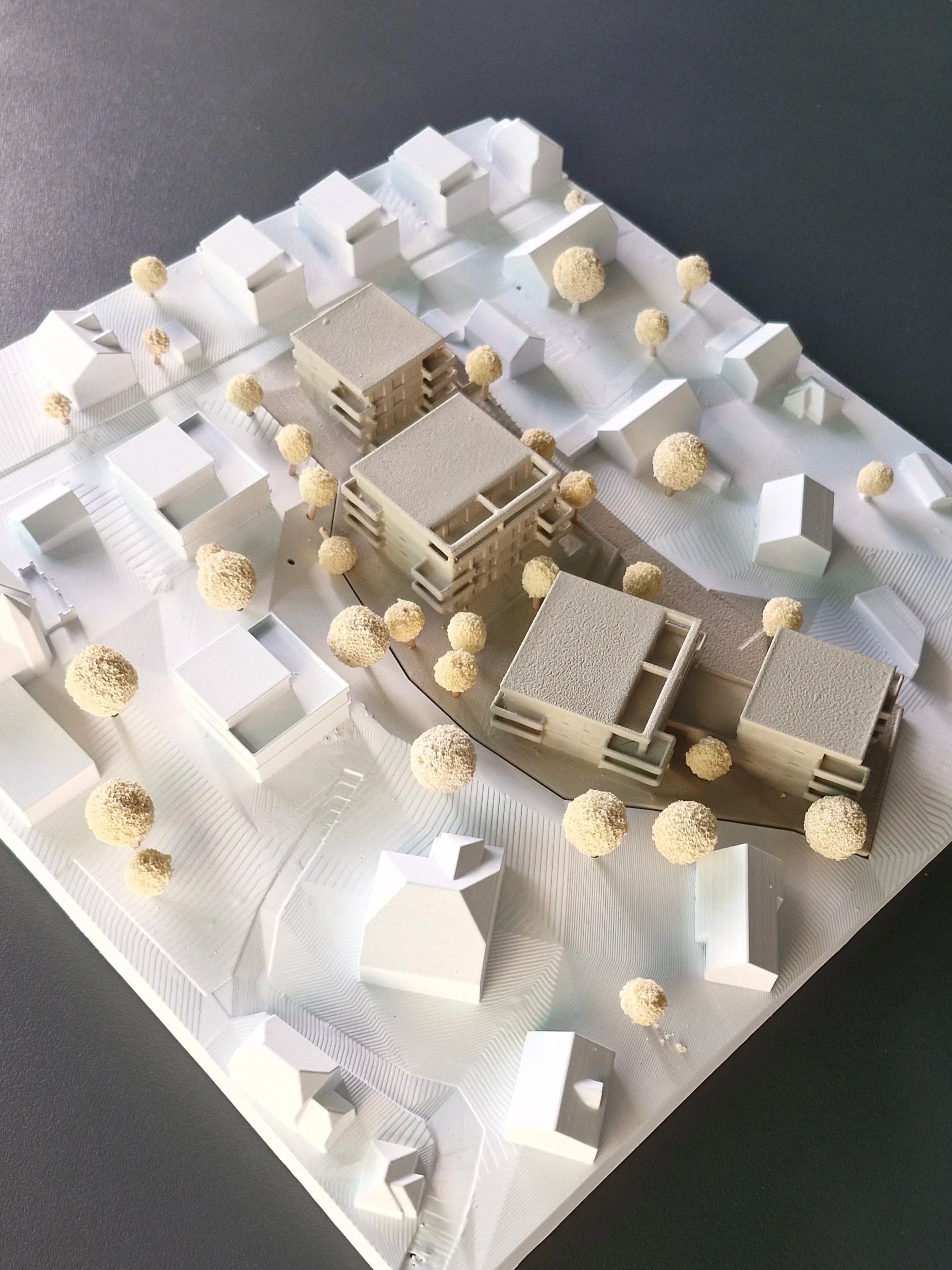 Modellbau - Wettbewerb - „Hochstraße Lahr“ - 3D-Modellbau und Perspektive für Franz und Geyer Architekten